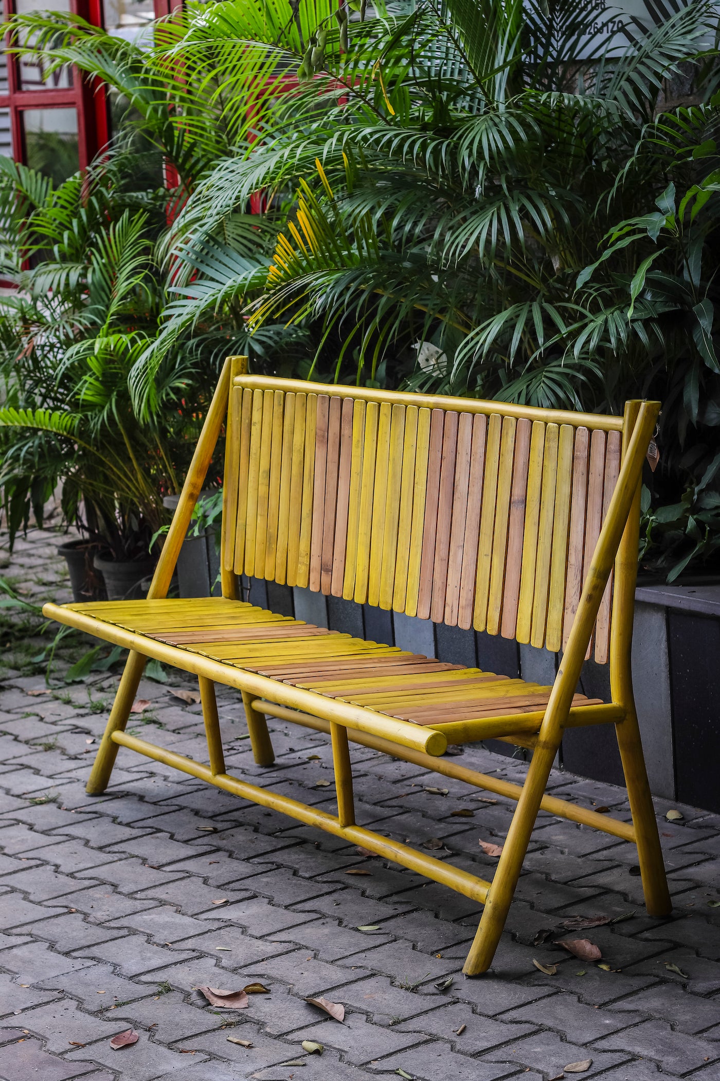 San Trong 3 Seater Bench Yellow