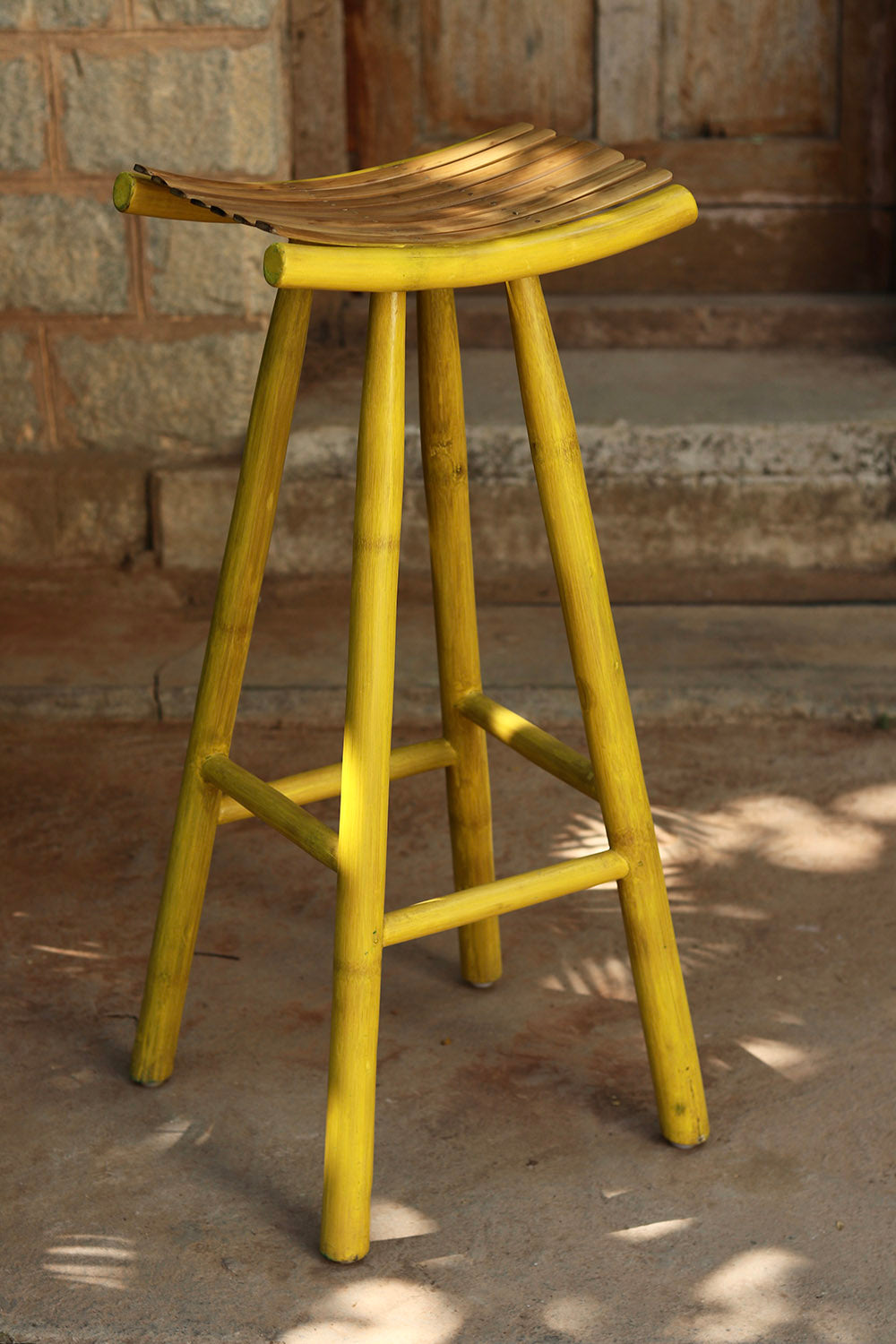 Madyam Bar Stool (Yellow)
