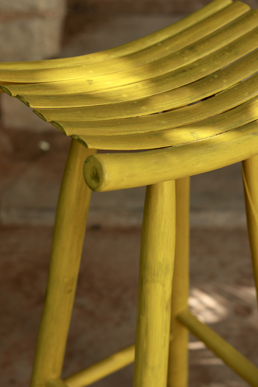Madyam Bar Stool (Yellow)