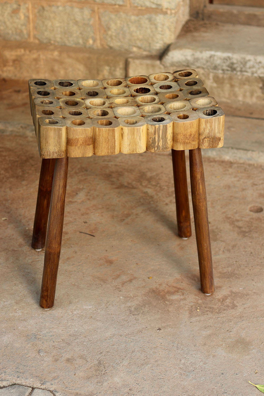 BeeHive Stool (Walnut) - Single Seater