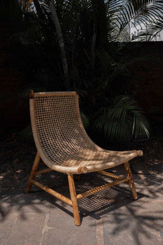 Ava Easy Chair with Moonj Rope weaving