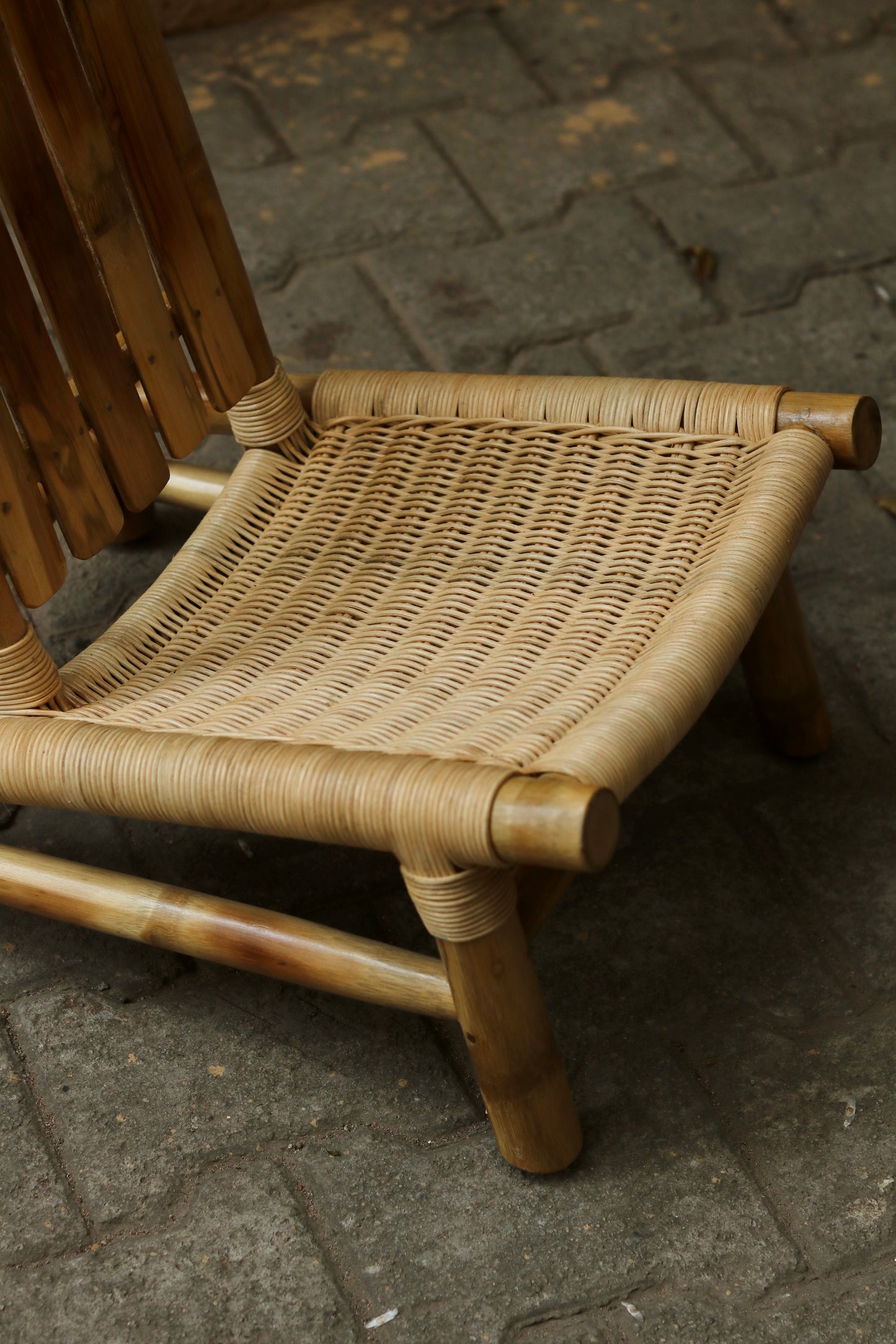 Ocha Bamboo Chair with Cane Weaving