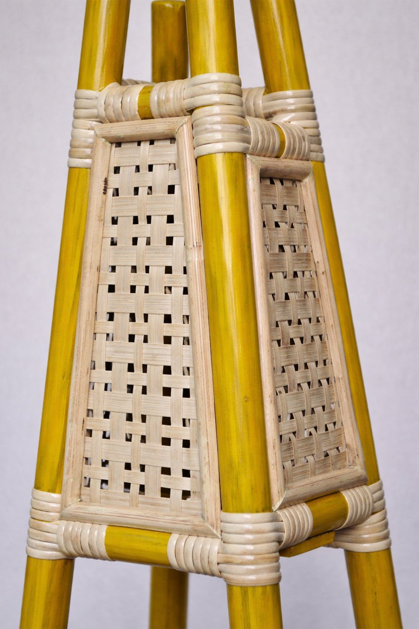 Golden Woods Bamboo Table Lamp - Mini Yellow