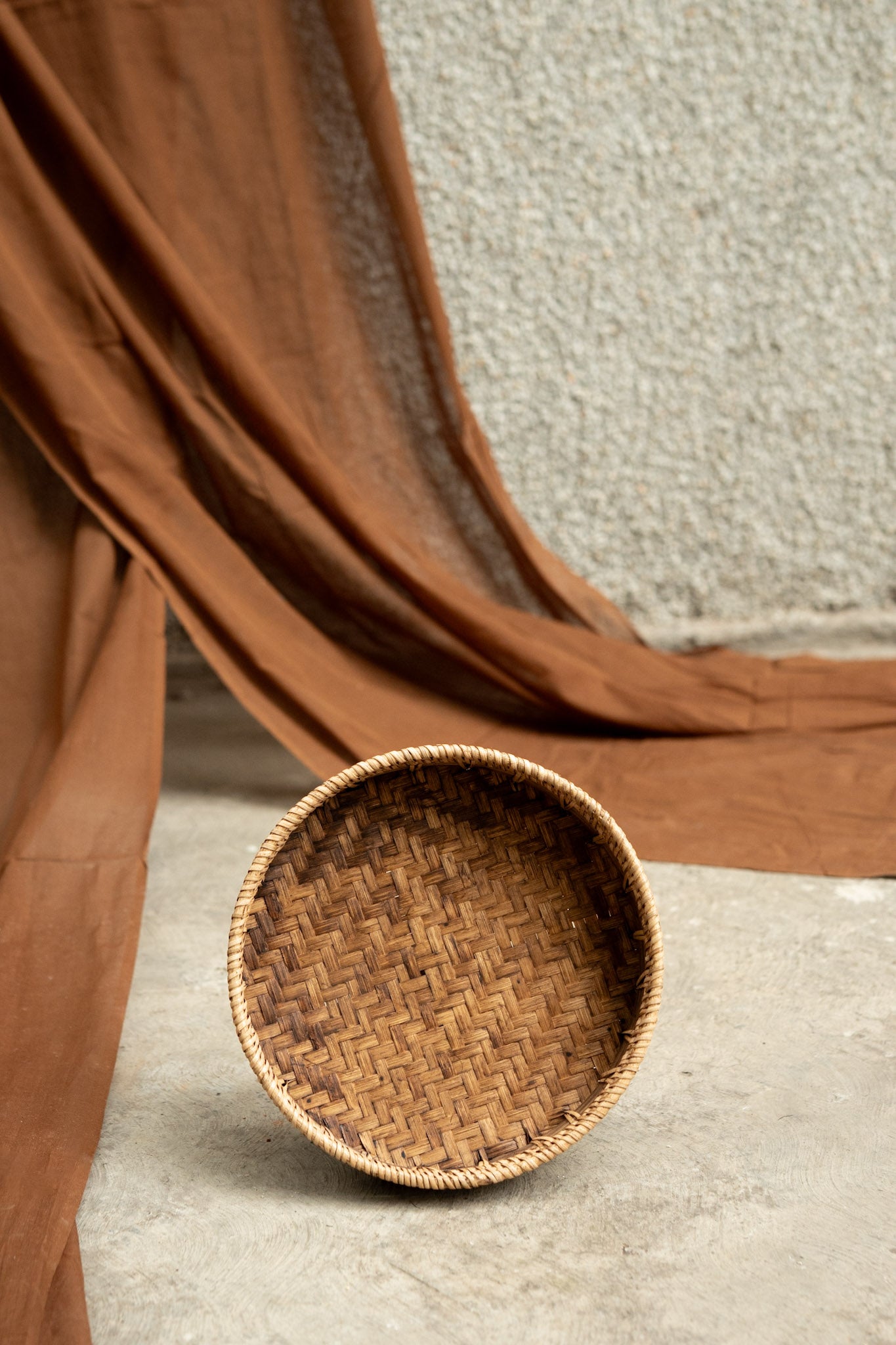 Midori Cane Circle Tray Set