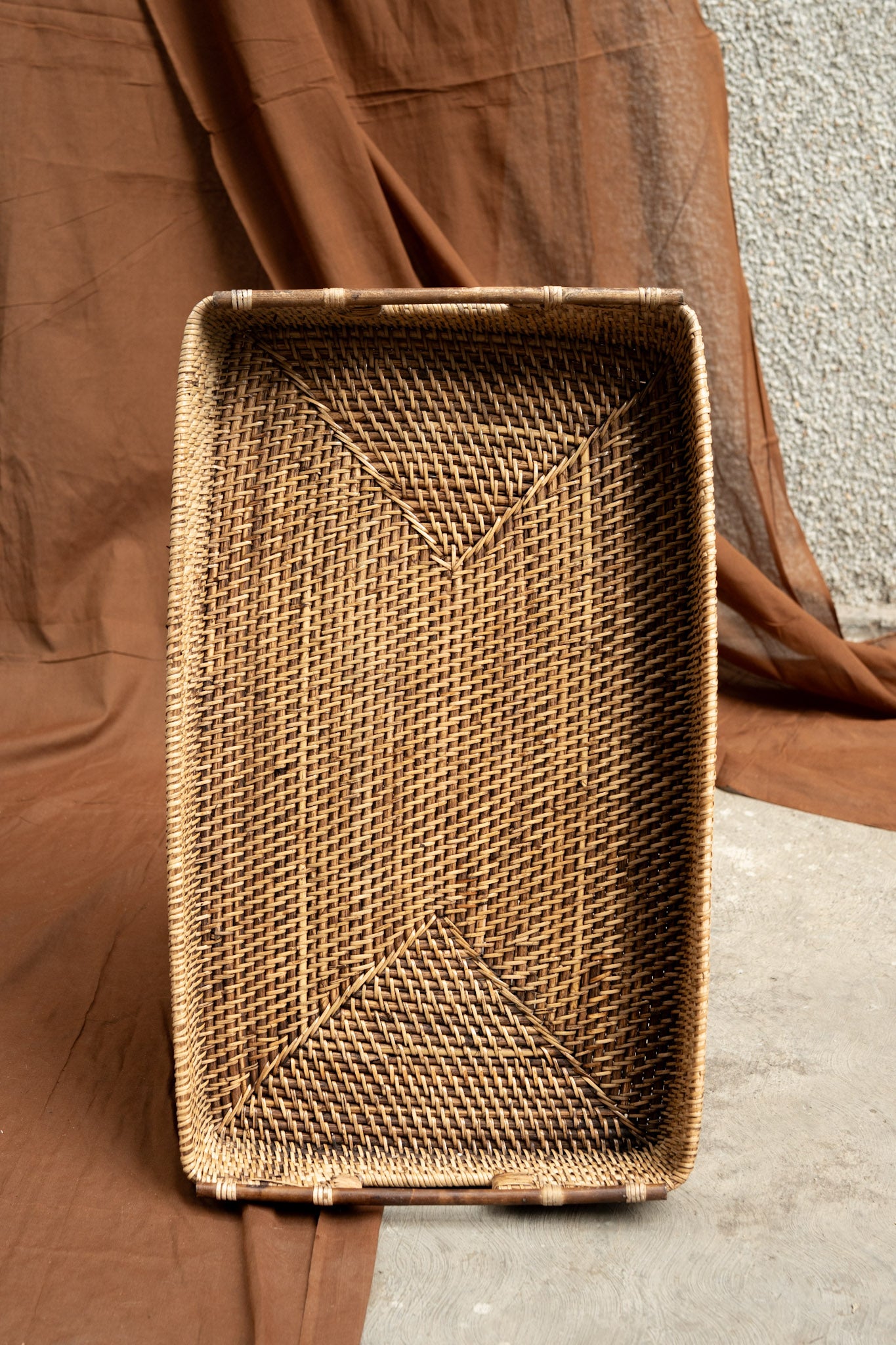 Midori Cane Rectangle Long Tray