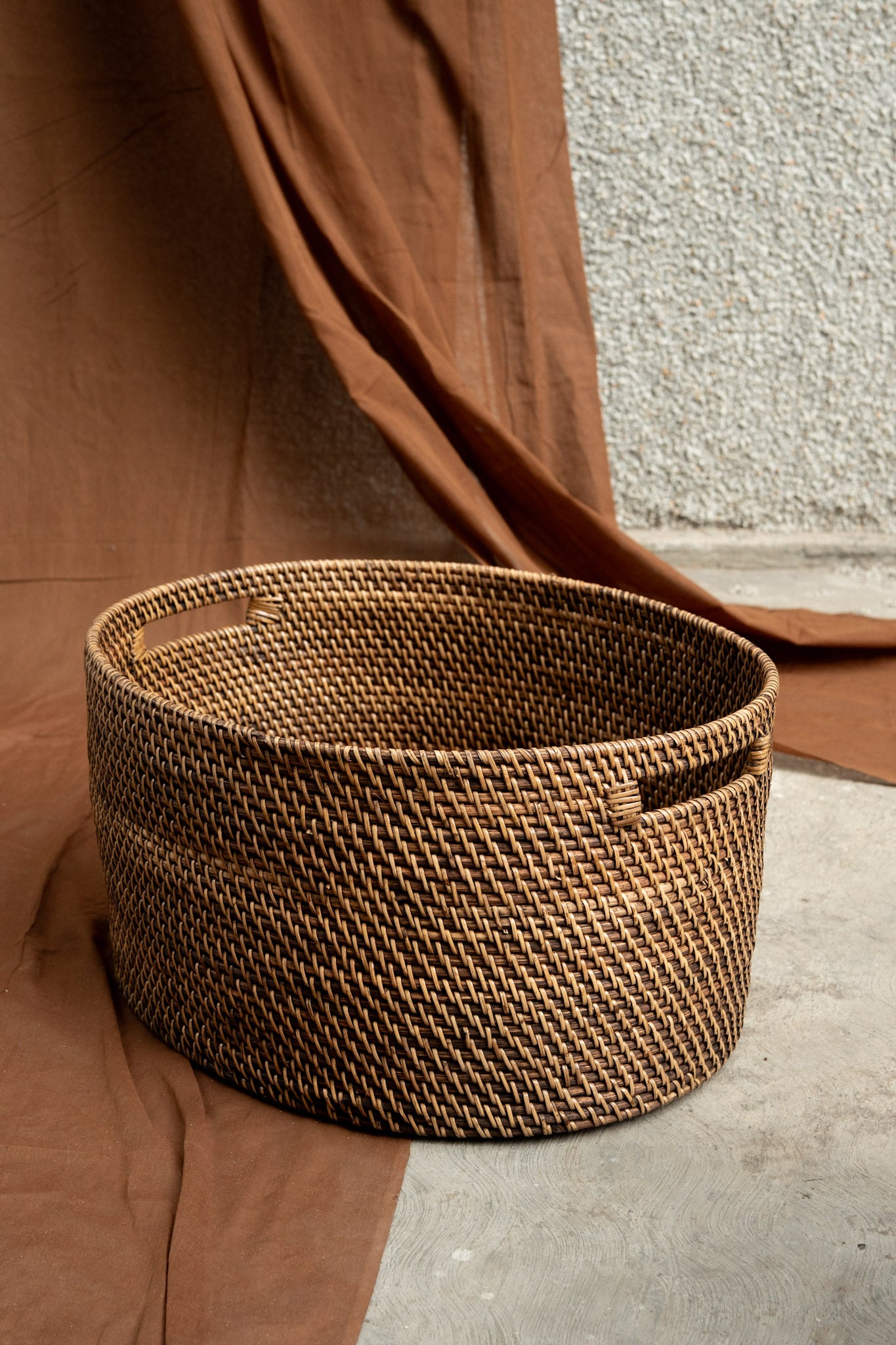 Midori Cane Oval Mid Height Basket