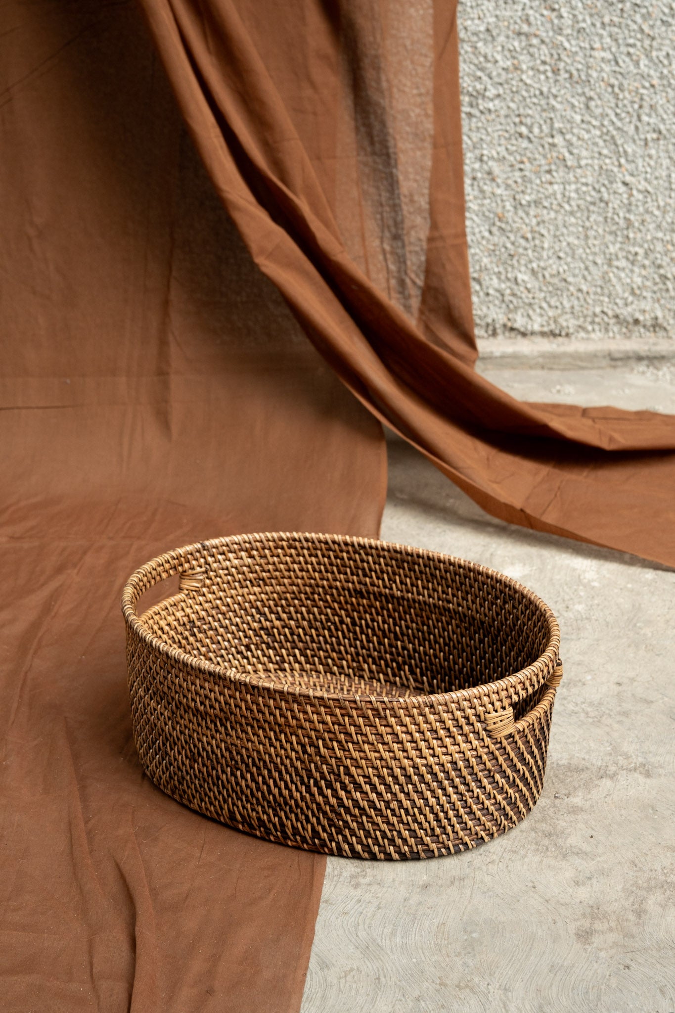 Midori Cane Oval Mid Height Basket