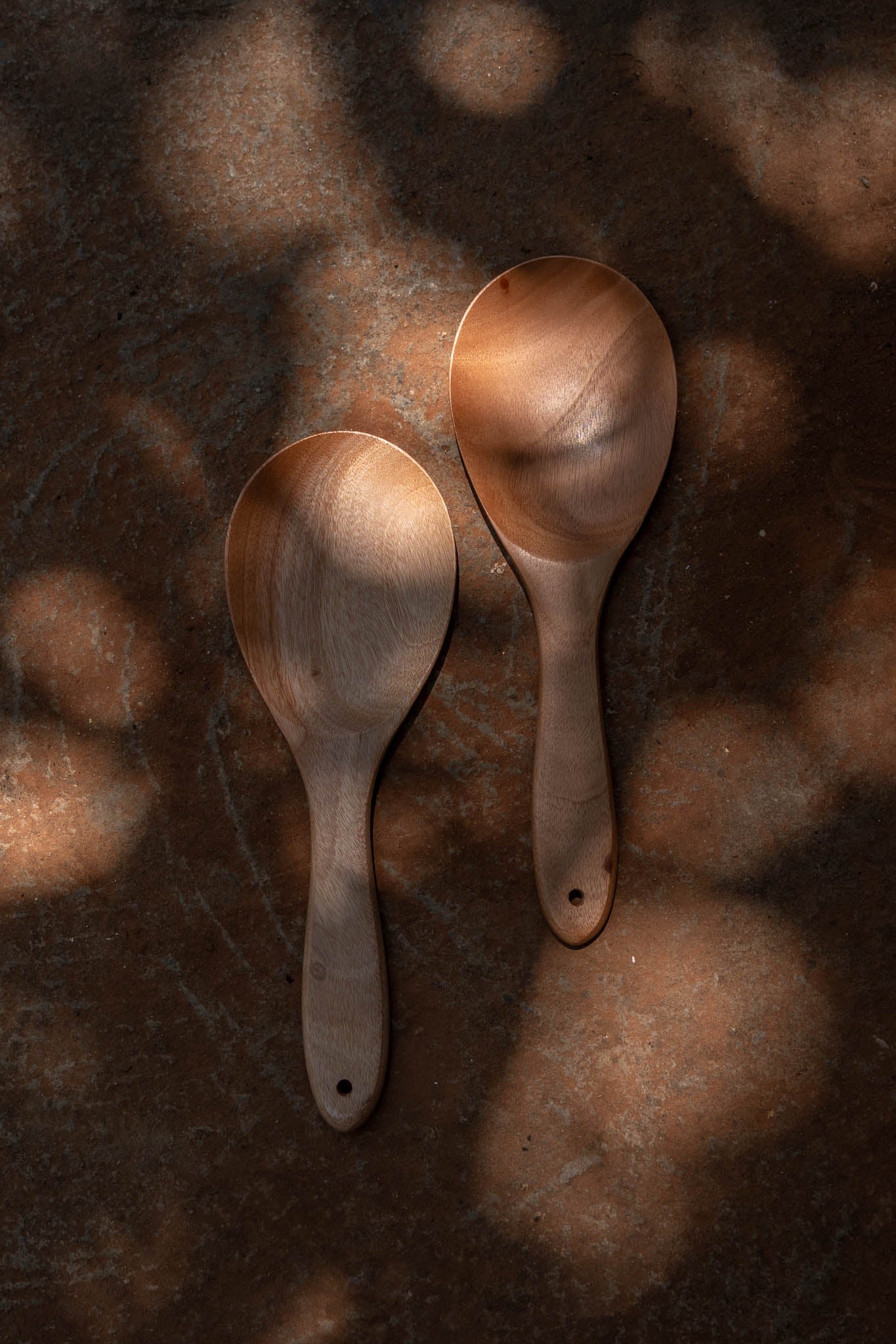 Neem Wood Flat Rice spatula - Set of 2