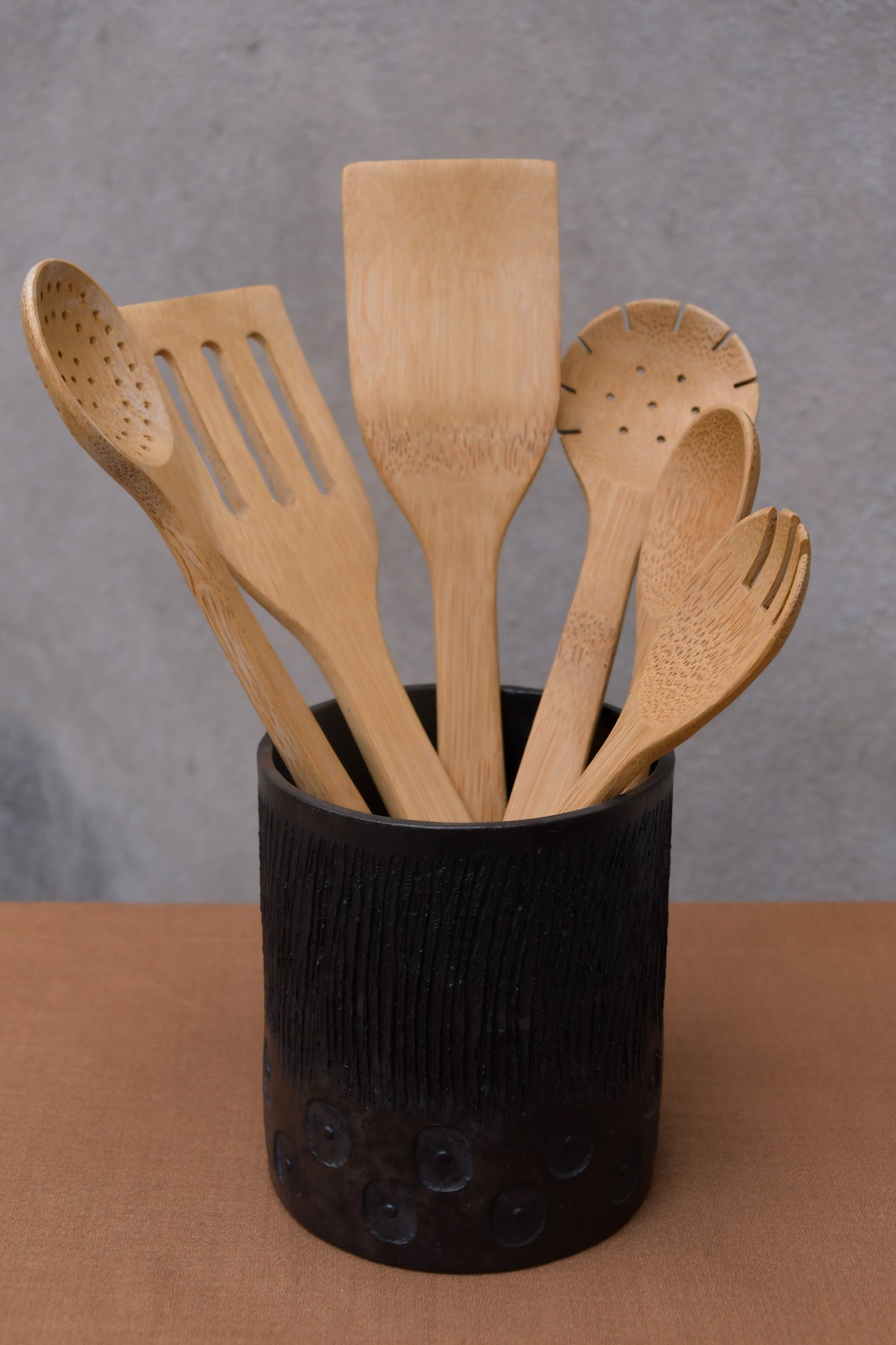 Natural Cutlery Set of 6 in Bamboo