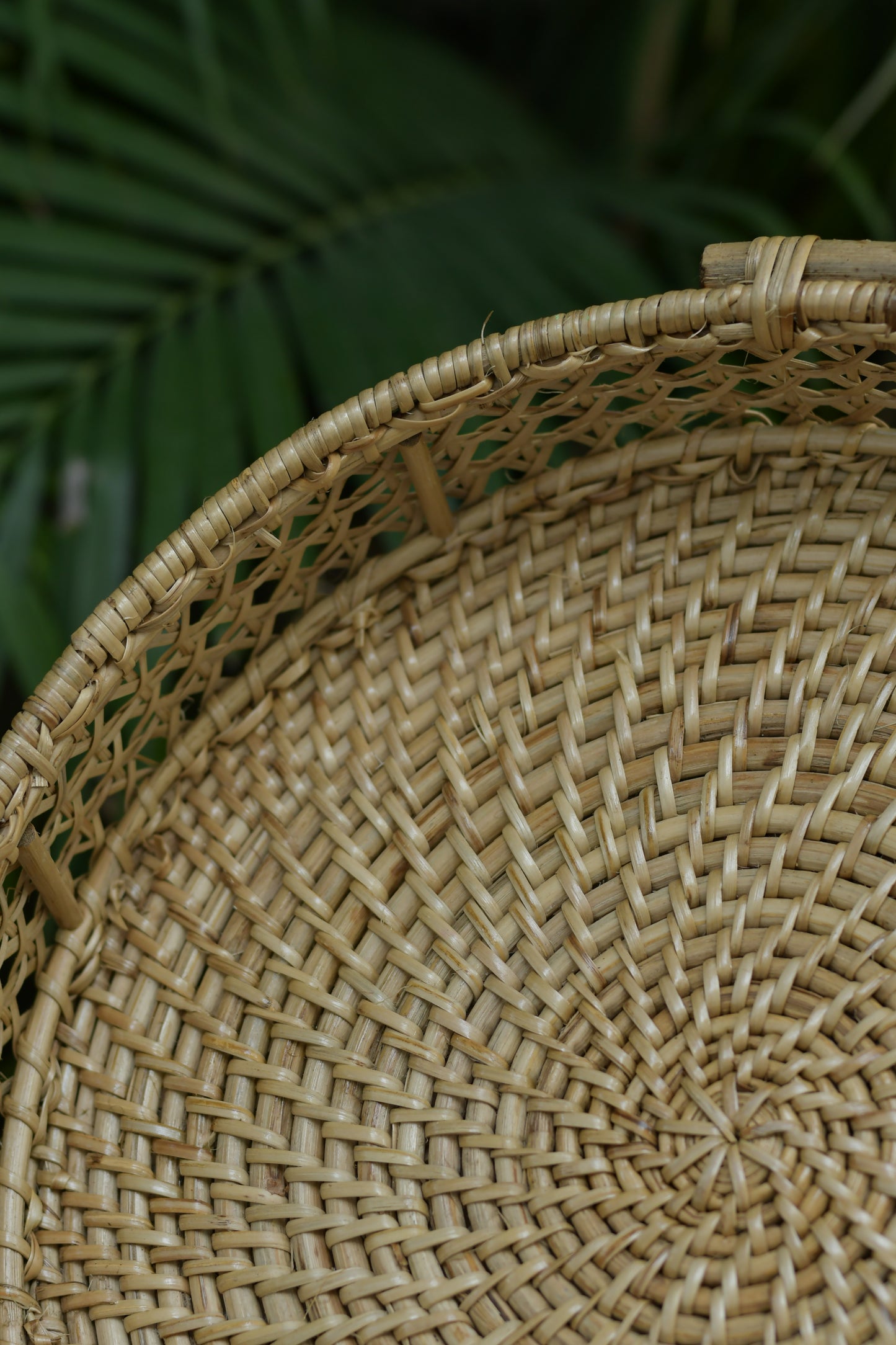 Nagaon Round Rattan Tray
