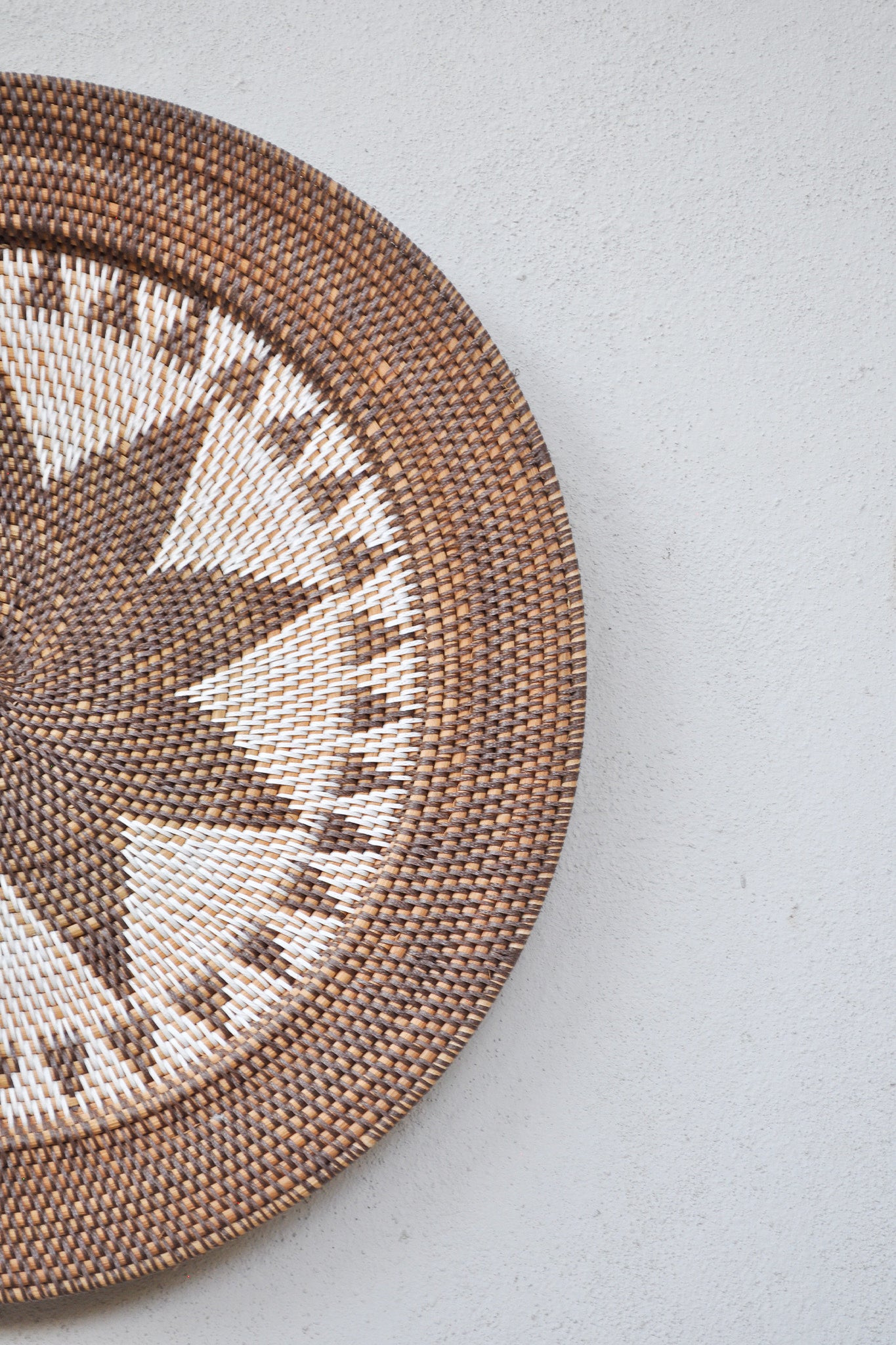 Midori Handwoven Rattan Wall Decor Plate