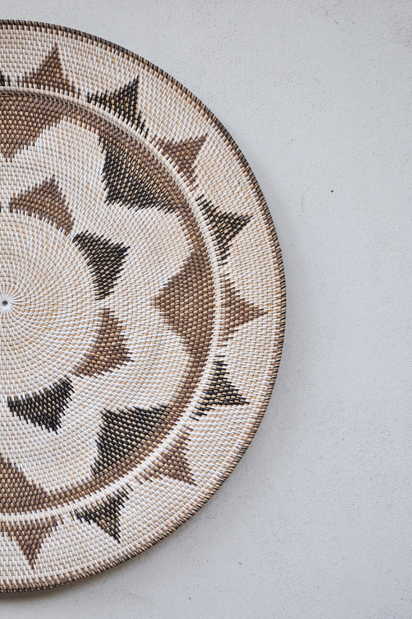 Midori Handwoven Rattan Wall Decor Plate