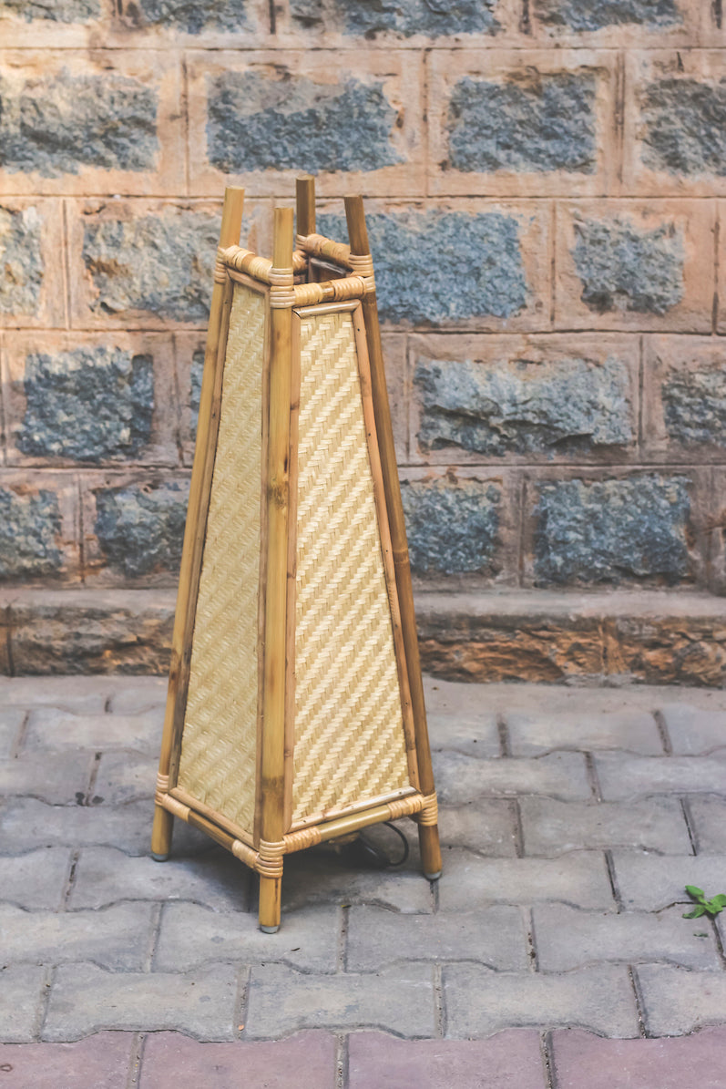 Golden woods Bamboo Floor Lamp (Natural)