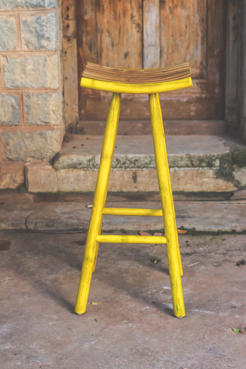Madyam Bar Stool (Yellow)