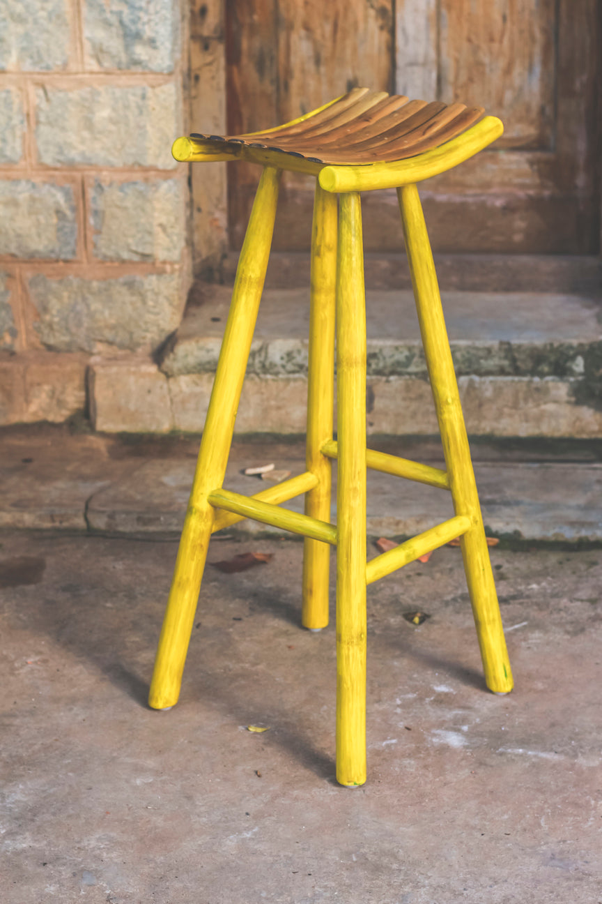 Madyam Bar Stool (Yellow)