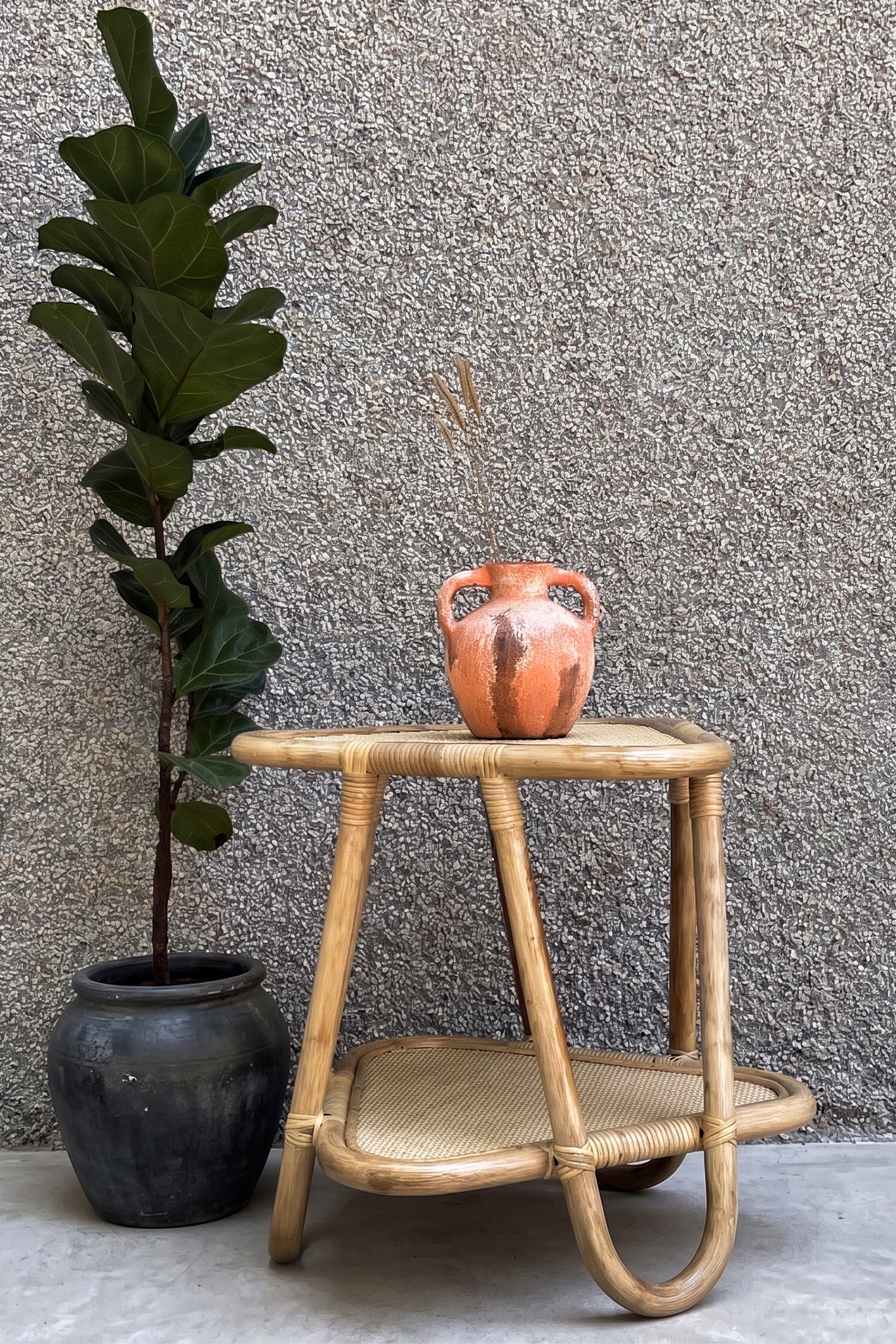 Tria Rattan Side Table