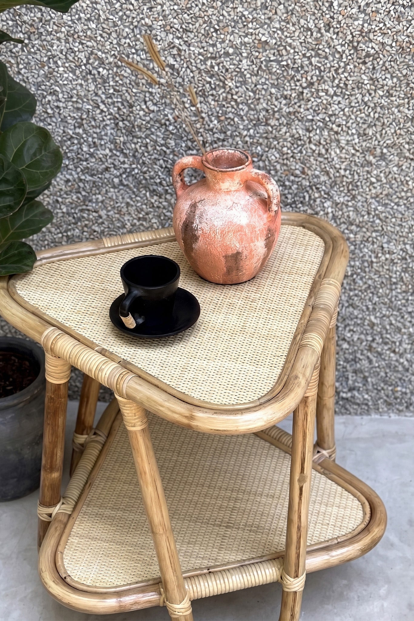 Tria Rattan Side Table