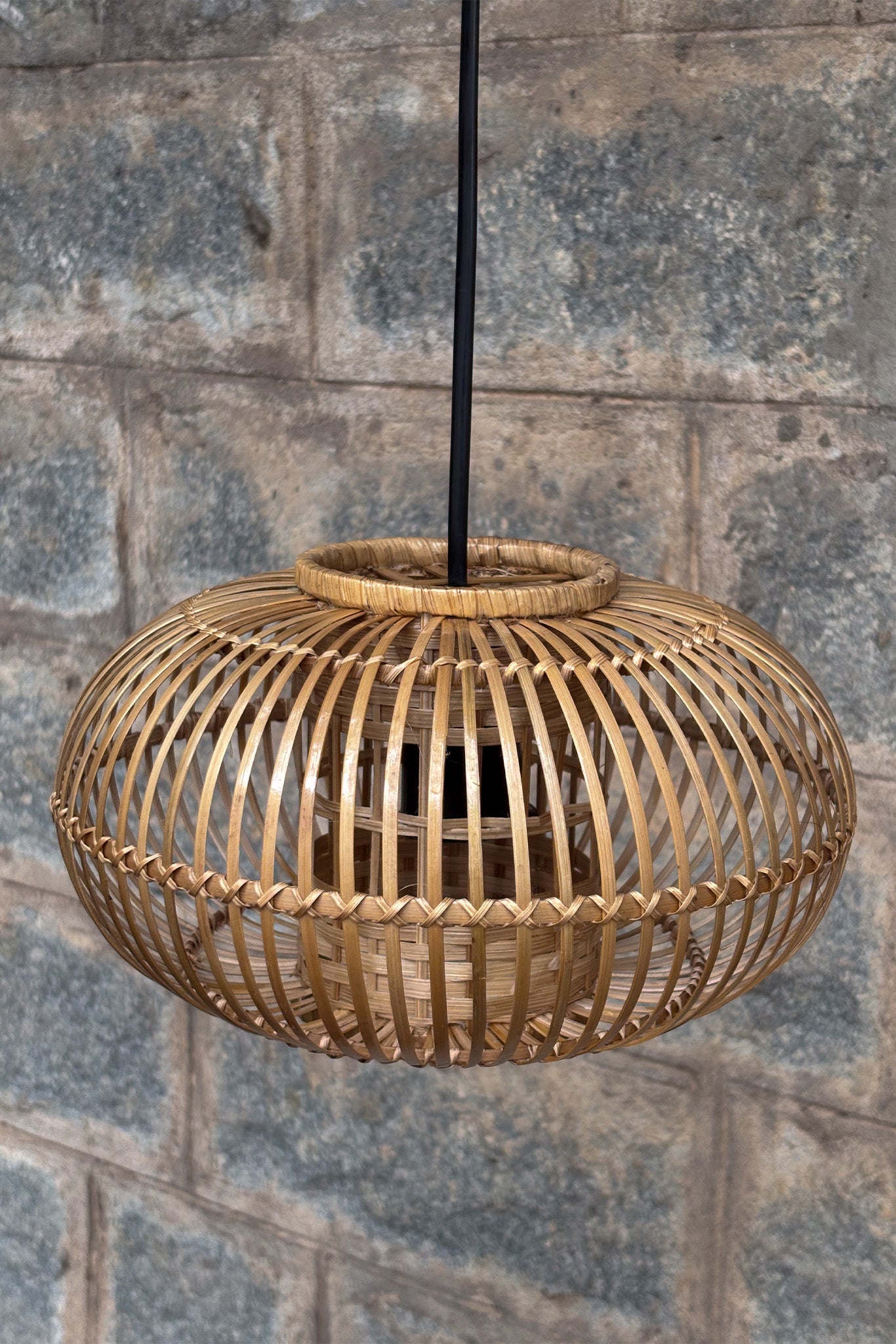 Rosy Globe Bamboo Lampshade