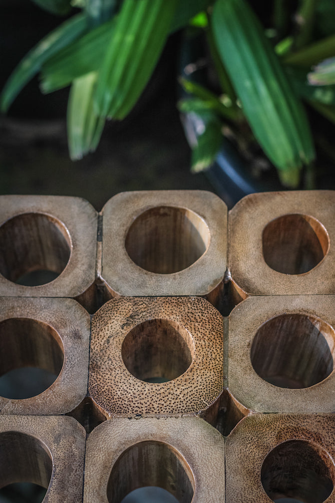 BeeHive Stool (Walnut) - Two Seater