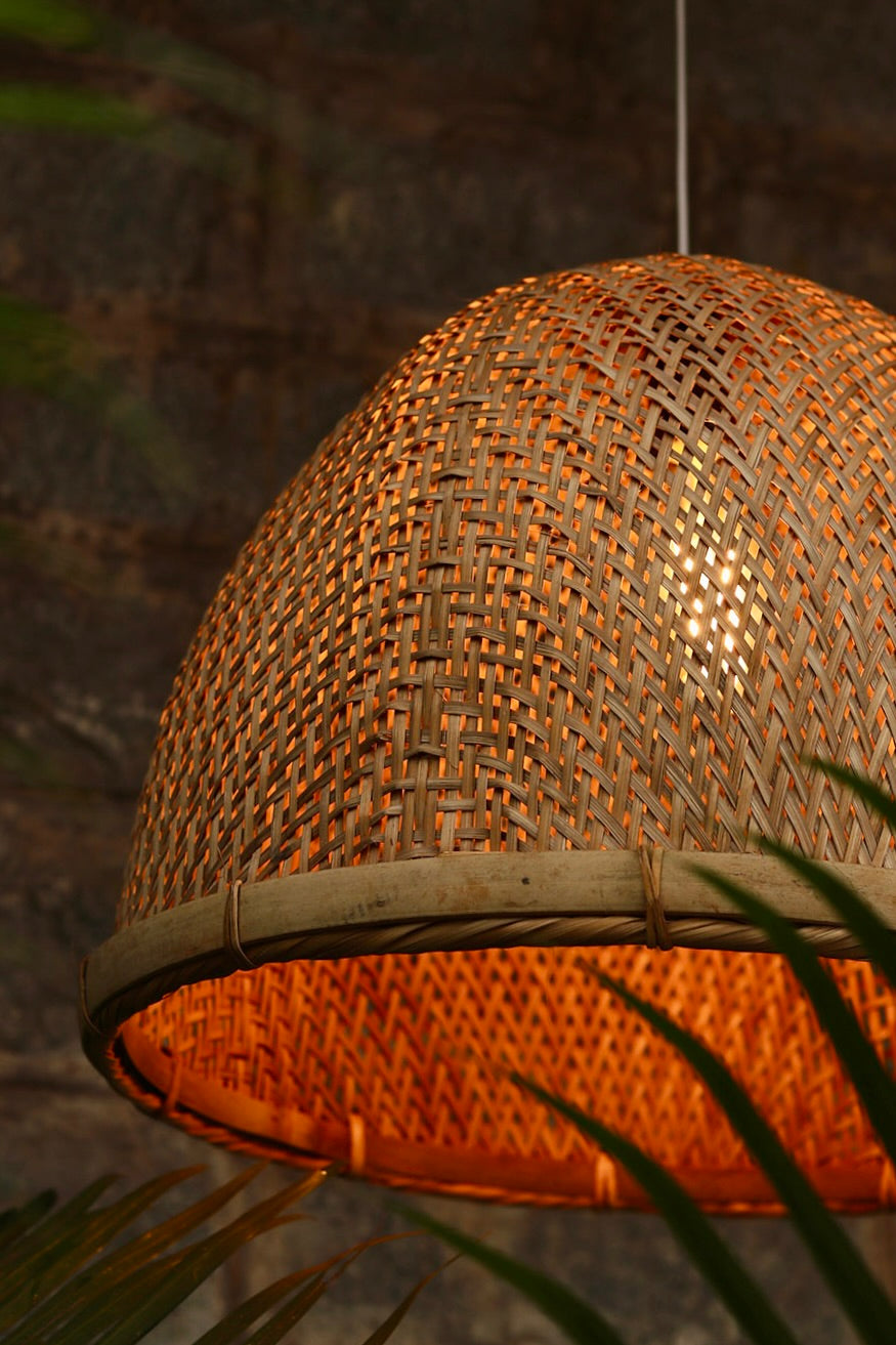 Maya Bamboo Rounded Lampshade