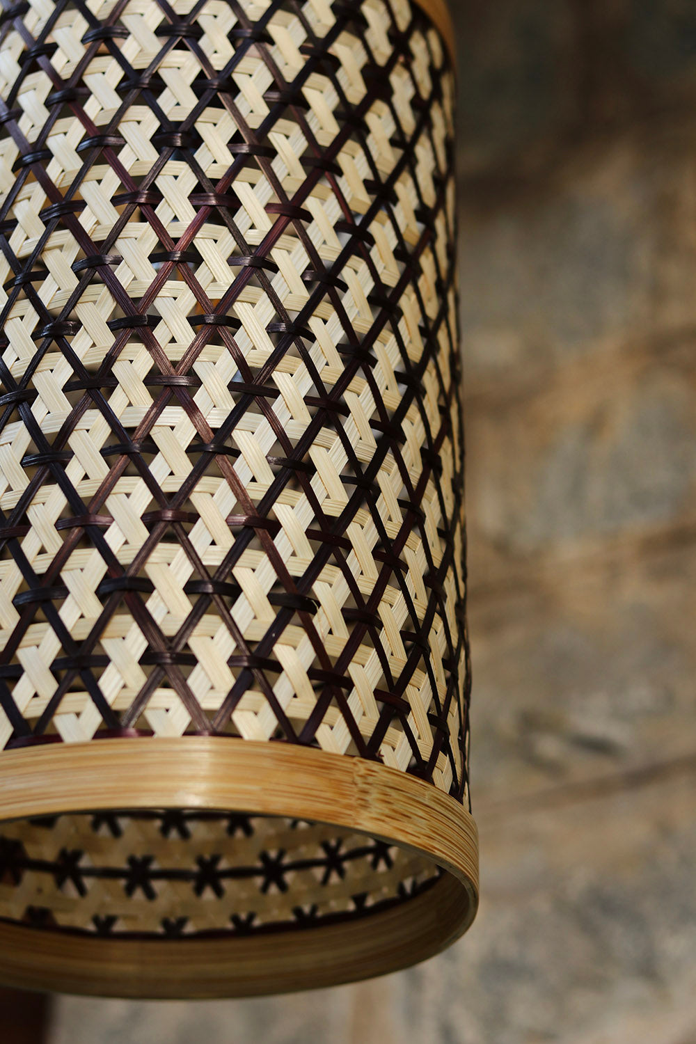 Siya Bamboo Lampshade Brown