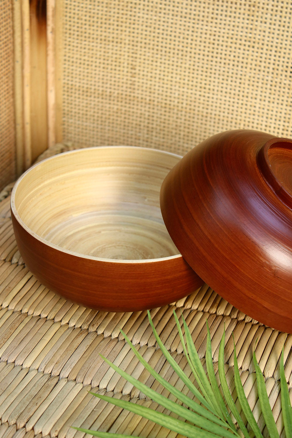 Bamboo Bowl SM - Set of 2 - Brown