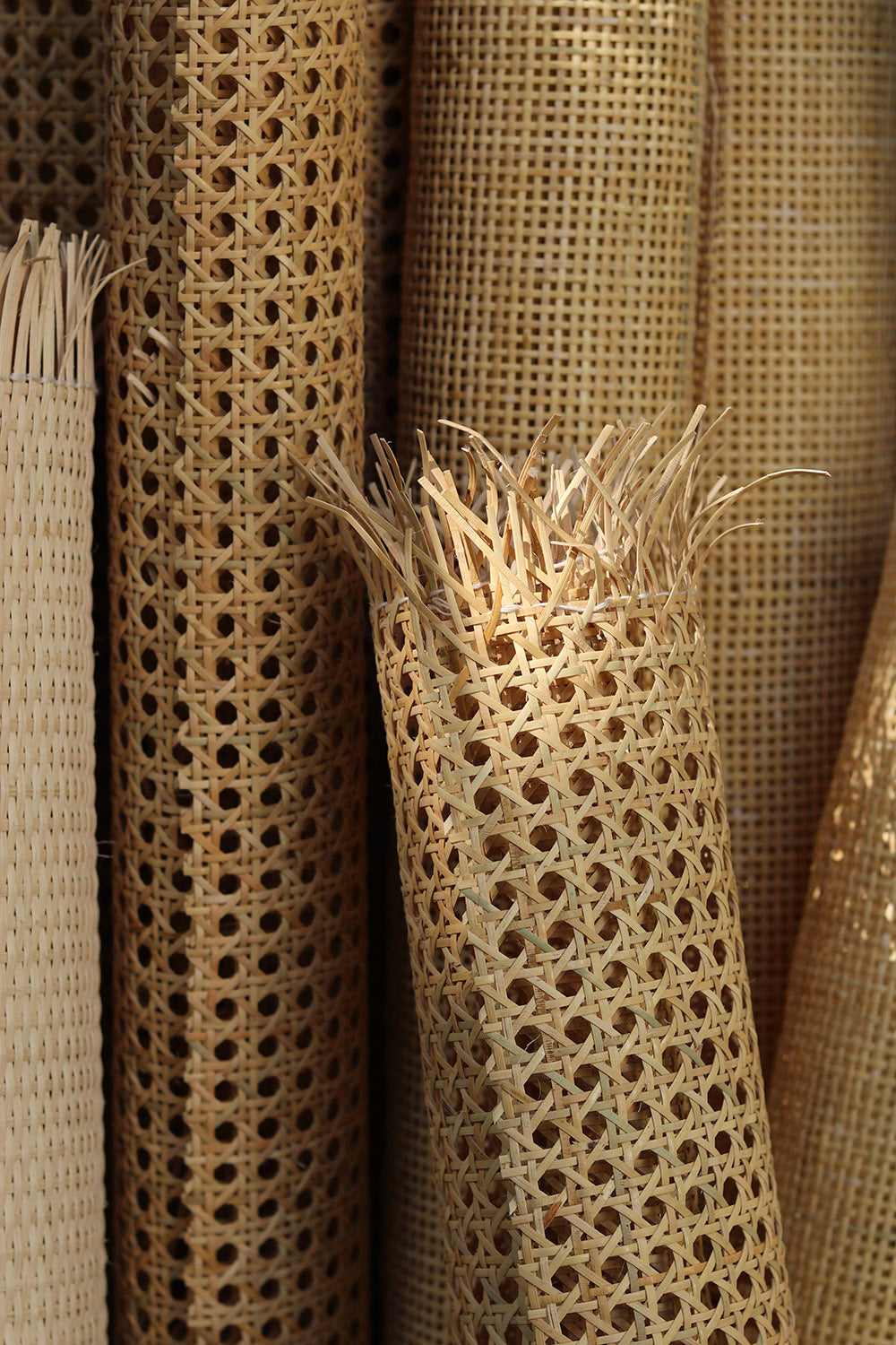 Classic Eyelet Weave Rattan Mats