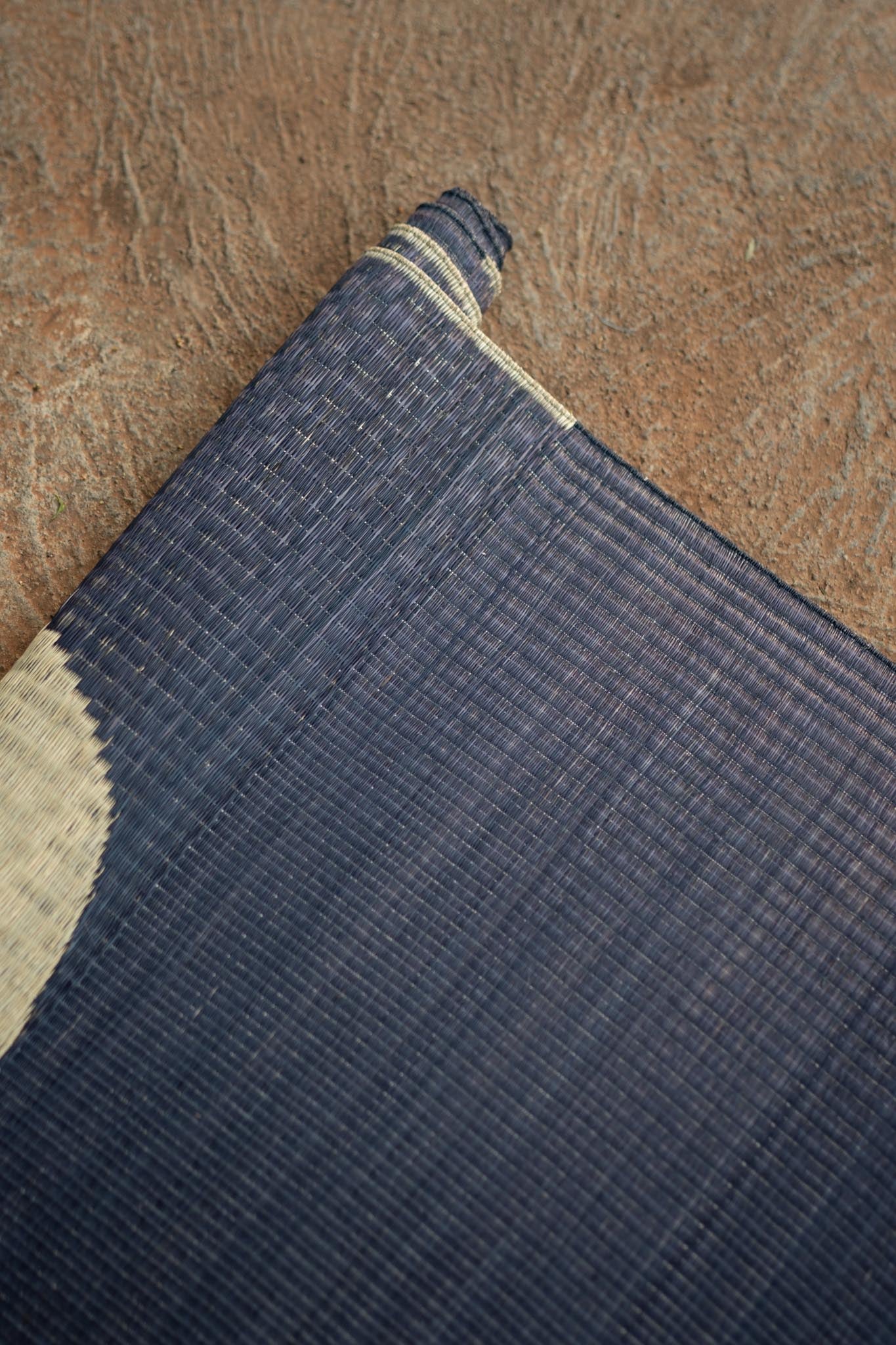 Damini Bindu Floor Mat Blue