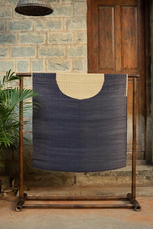 Damini Bindu Floor Mat Blue