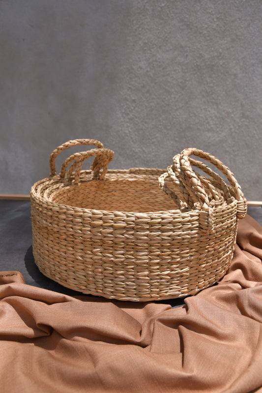 Kouna Round Basket with Handle