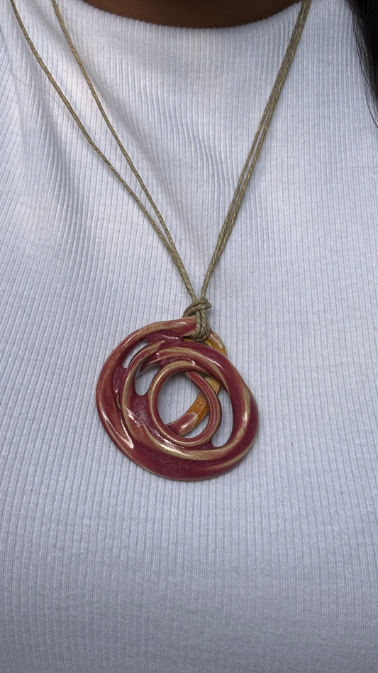 Medha Ceramic Pendant Necklace Medium