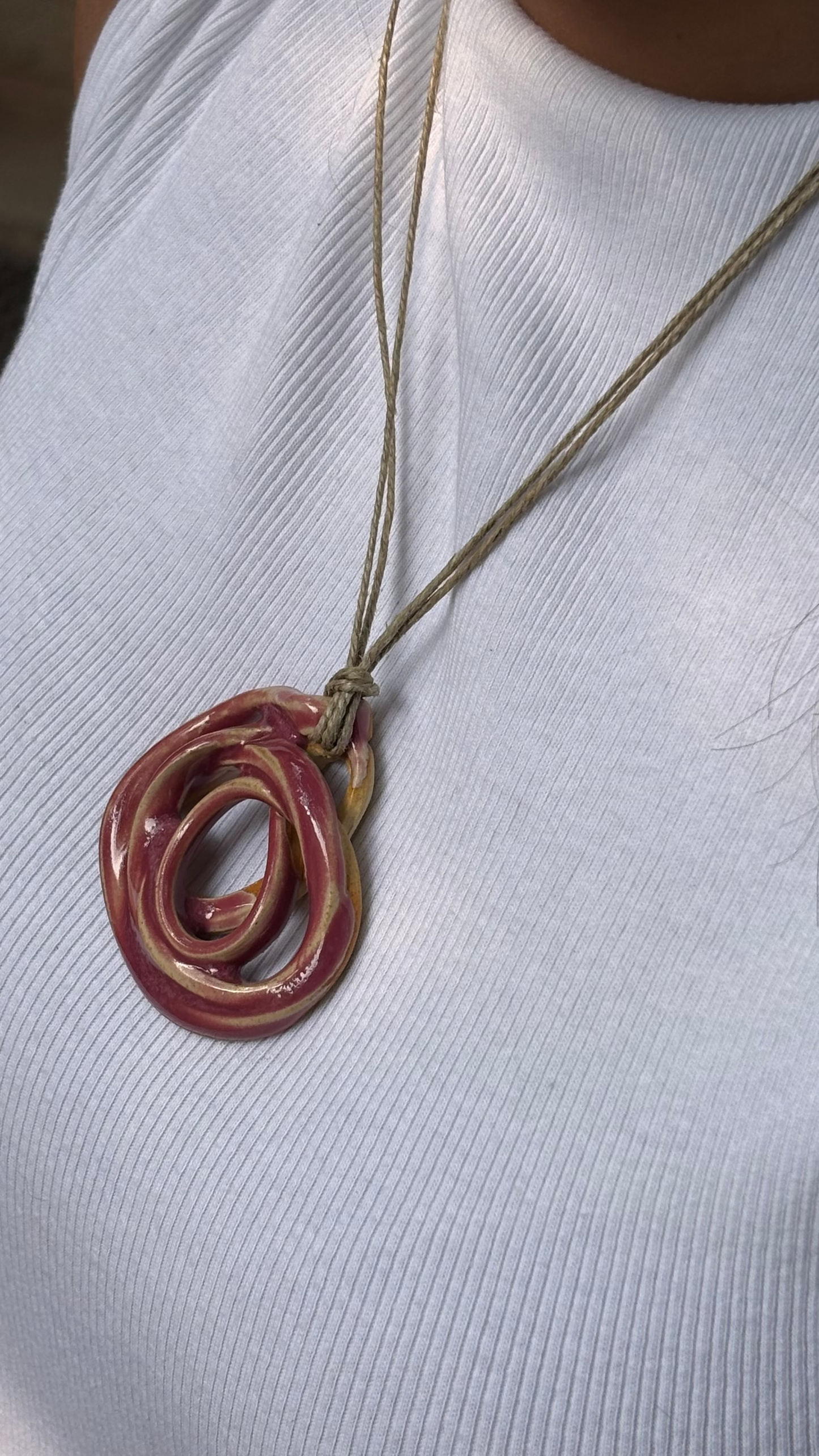 Medha Ceramic Pendant Necklace Medium