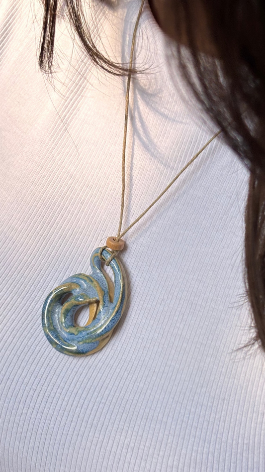 Medha Ceramic Pendant Necklace Small