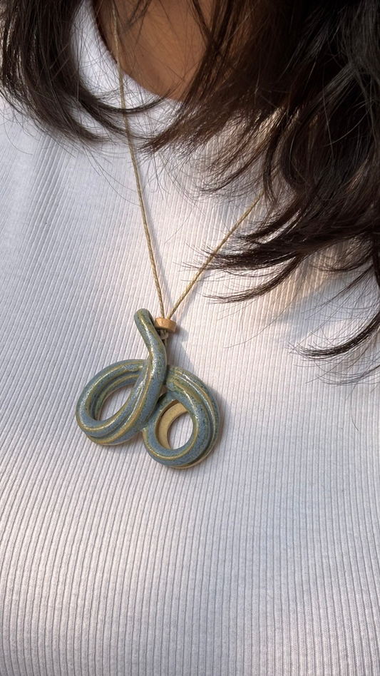 Medha Ceramic Pendant Necklace Small