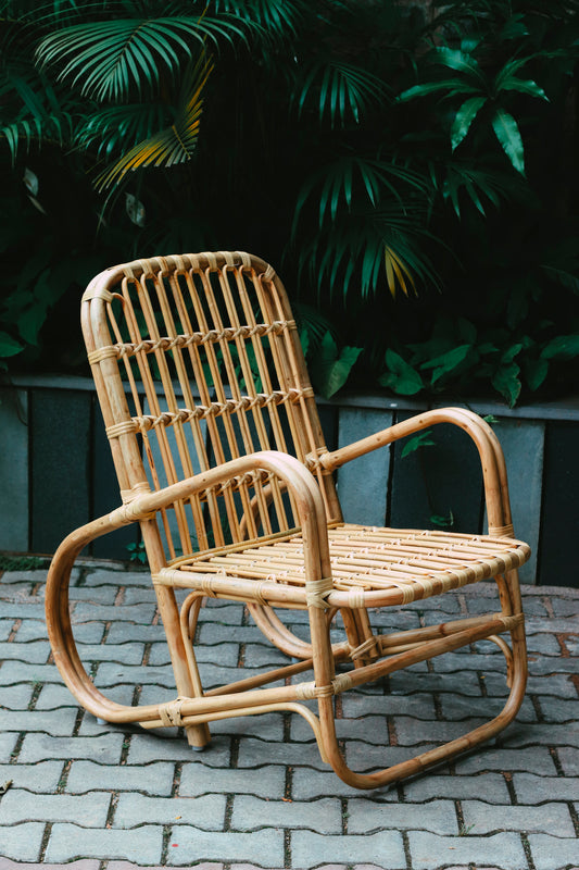 Mikael Rattan Lounge Chair