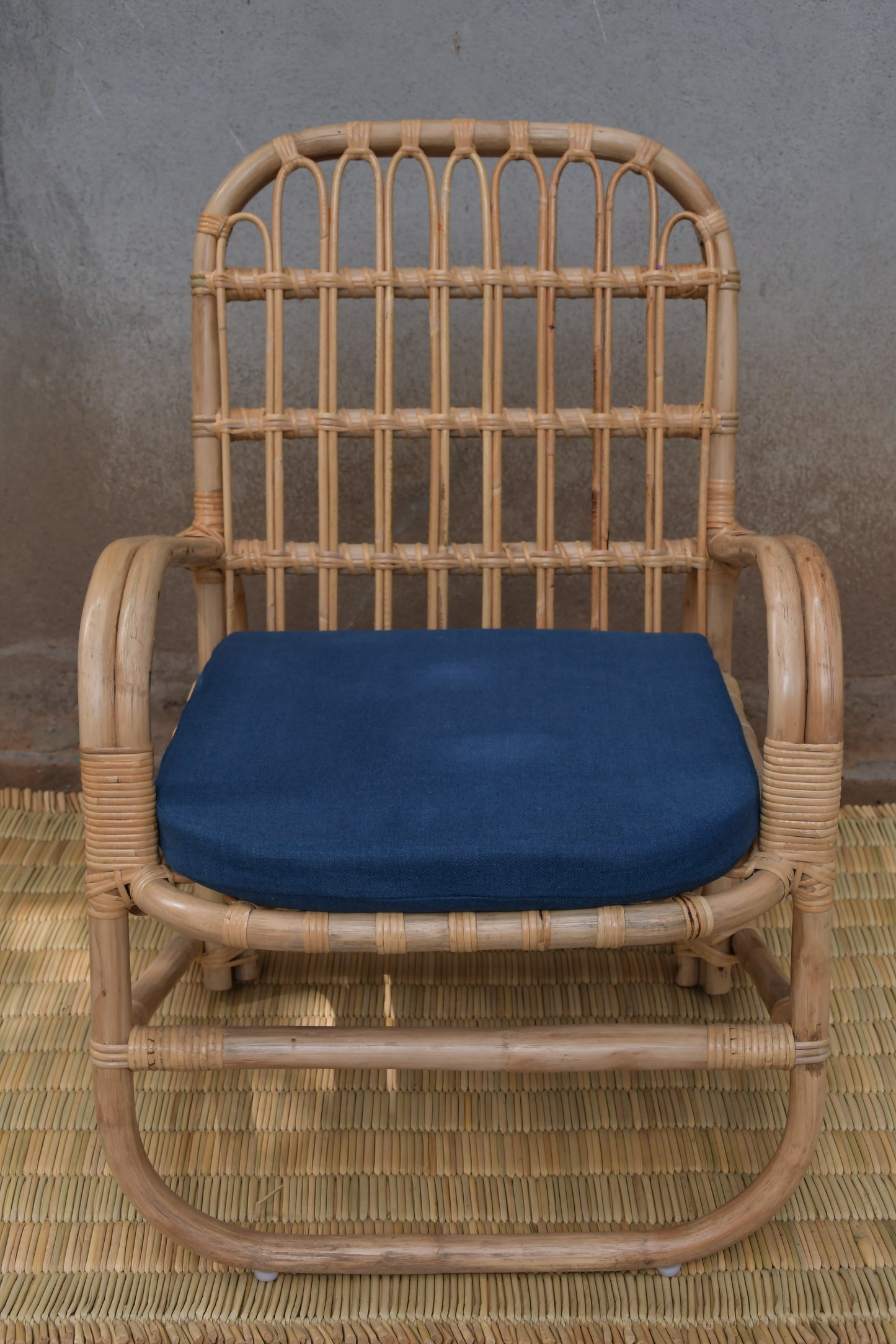 Mikael Rattan Lounge Chair