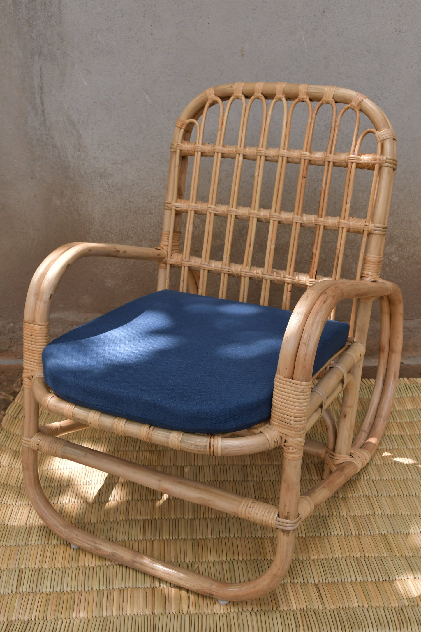 Mikael Rattan Lounge Chair