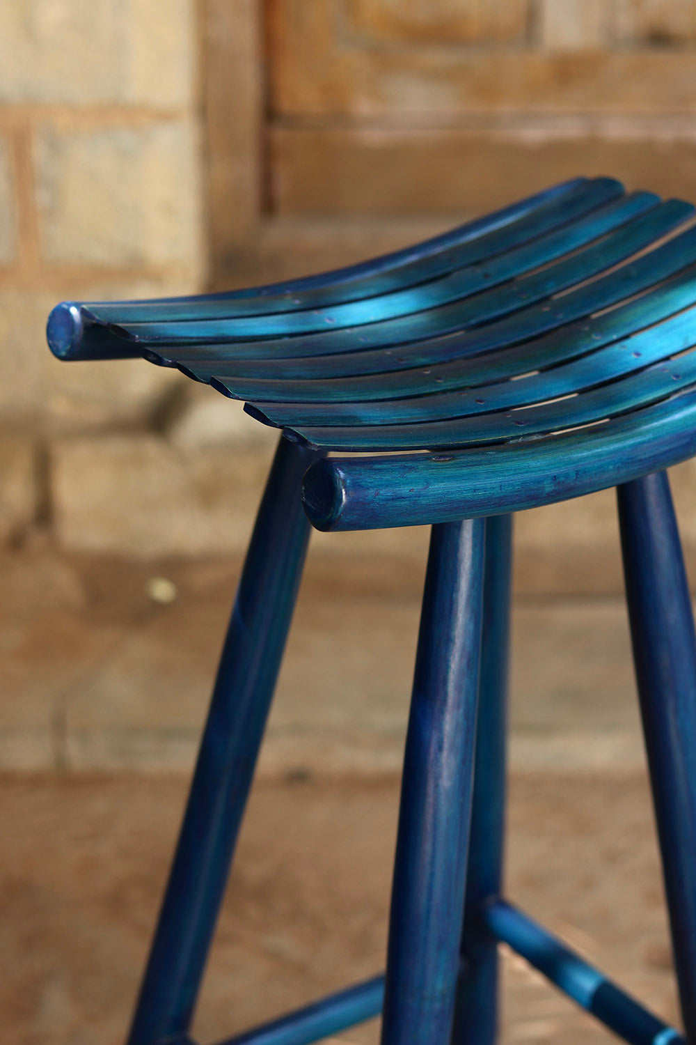 Madyam Bar Stool (Blue)