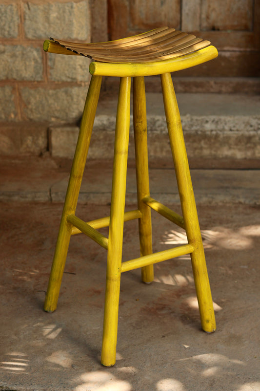 Madyam Bar Stool (Yellow)