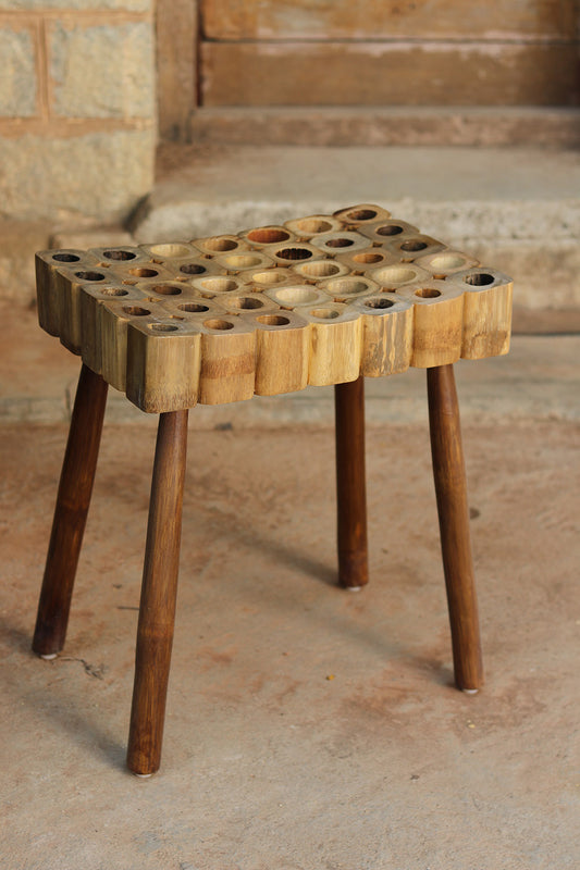 BeeHive Stool (Walnut) - Single Seater