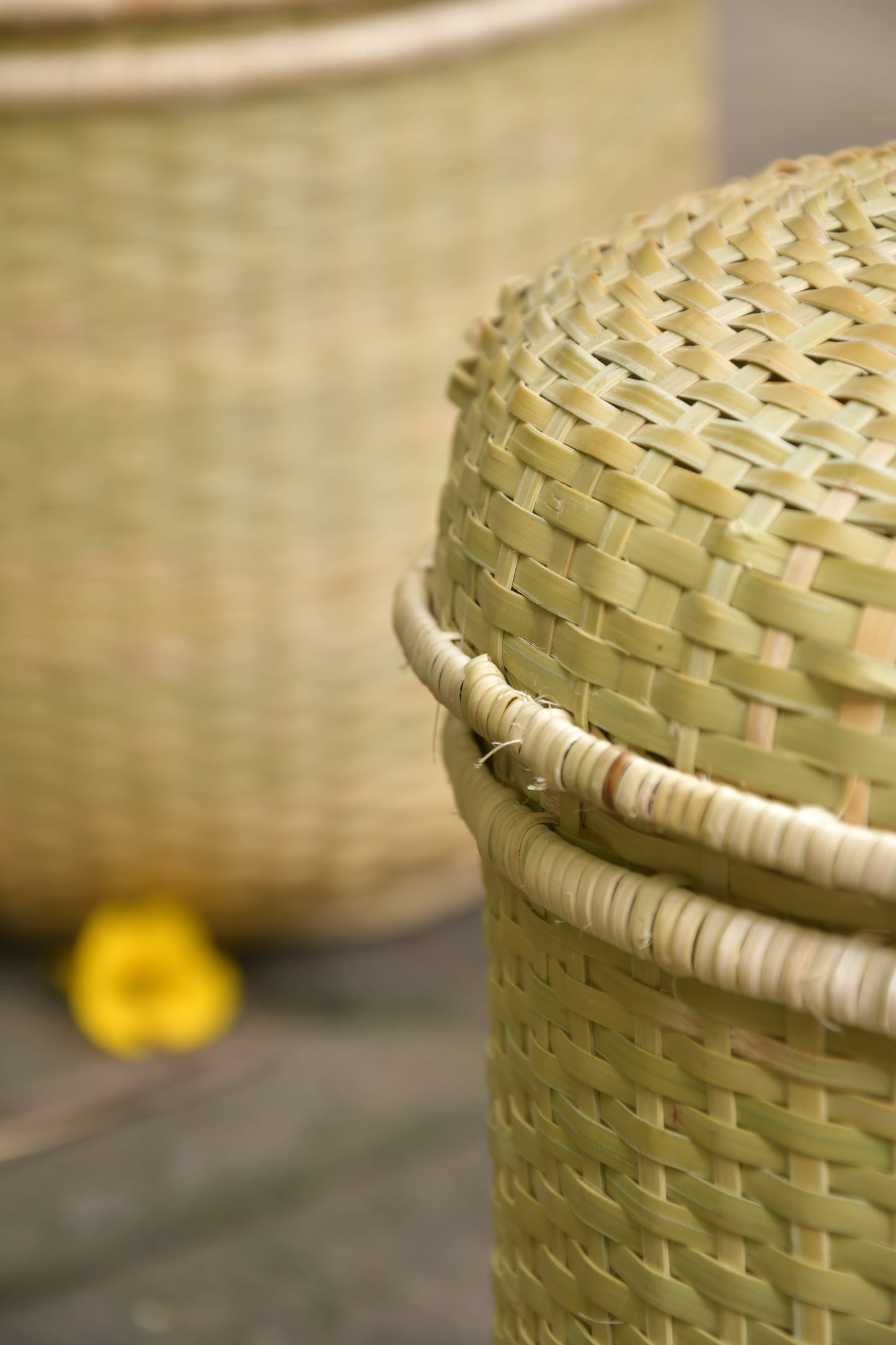 Nongpoh storage basket with lid