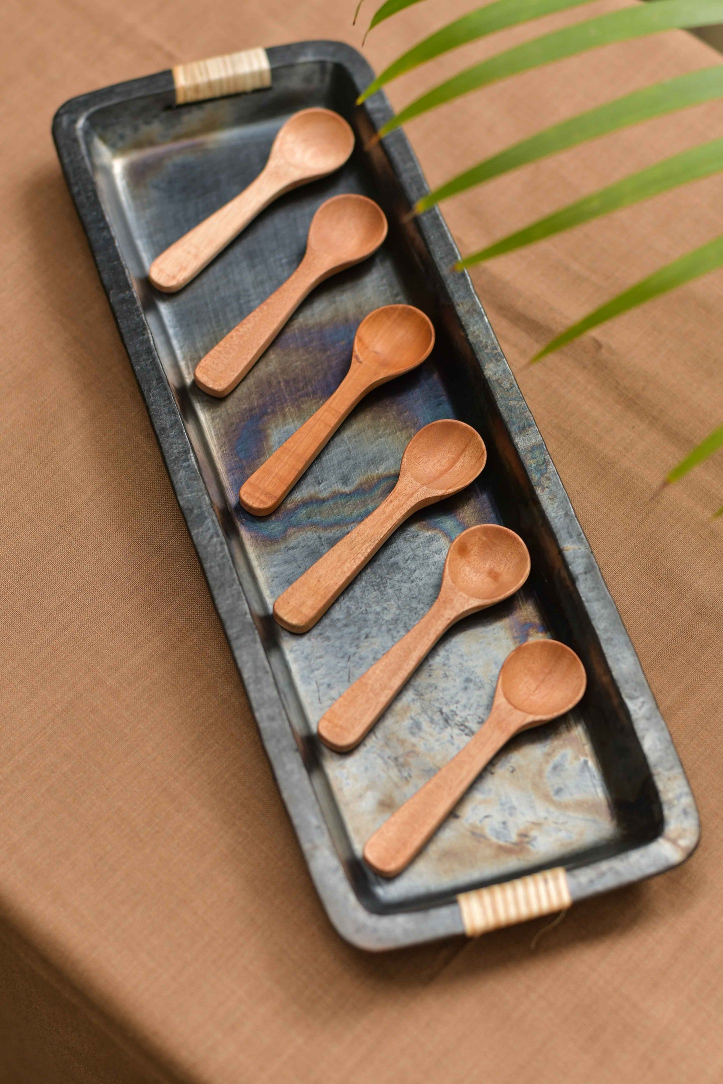 Neem Wood Small Spoons - Set of 6