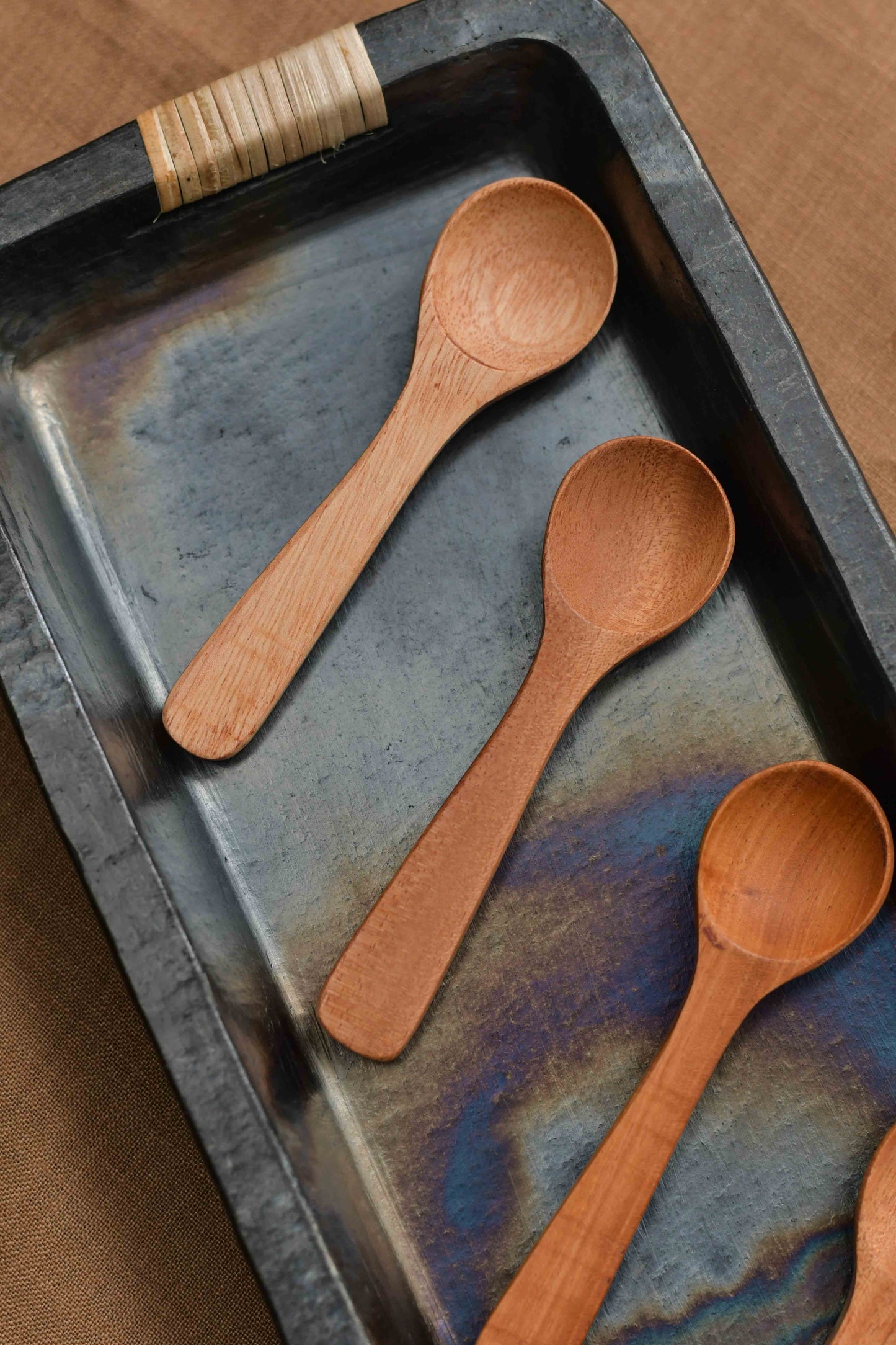 Neem Wood Small Spoons - Set of 6