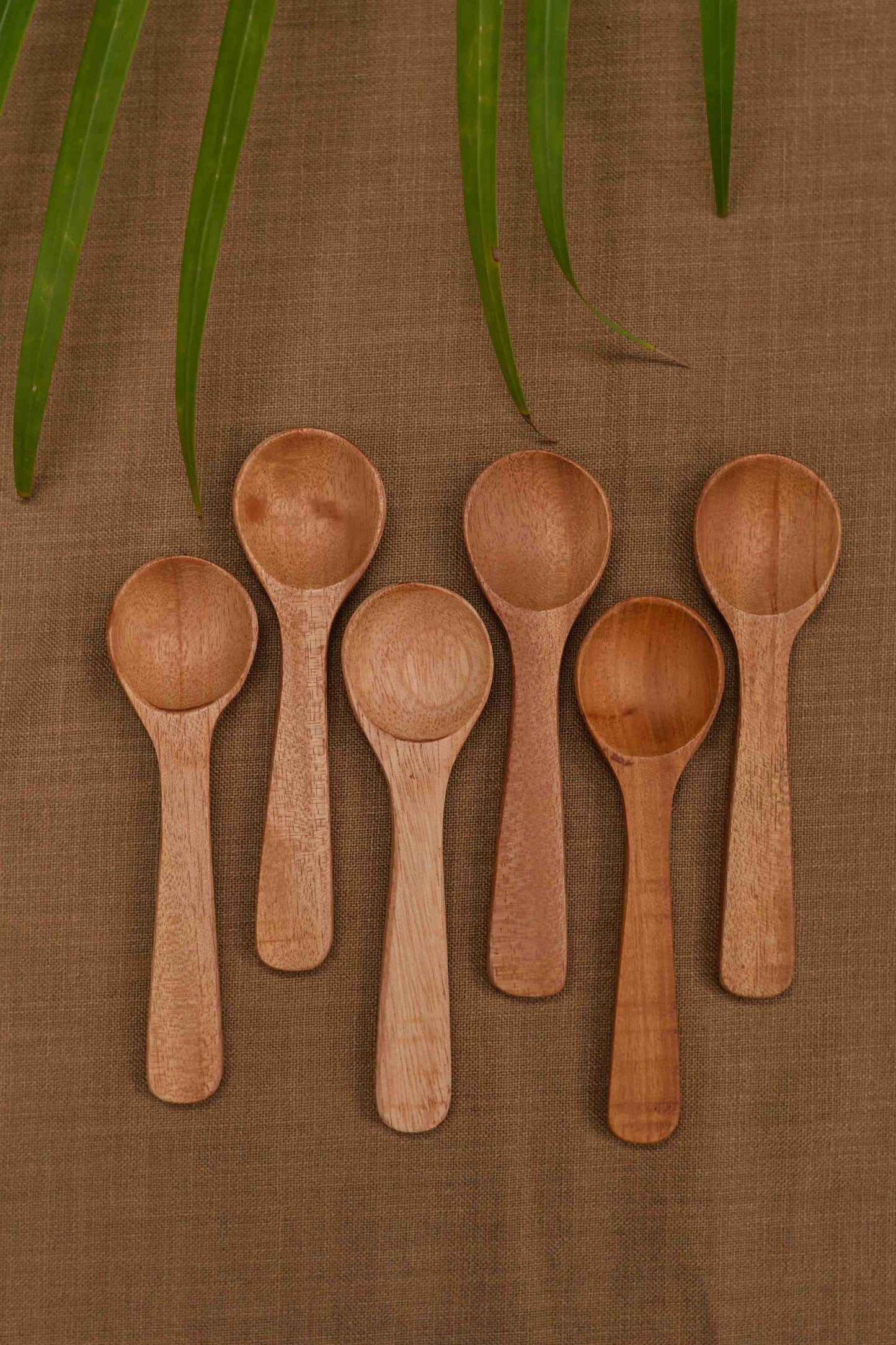 Neem Wood Small Spoons - Set of 6