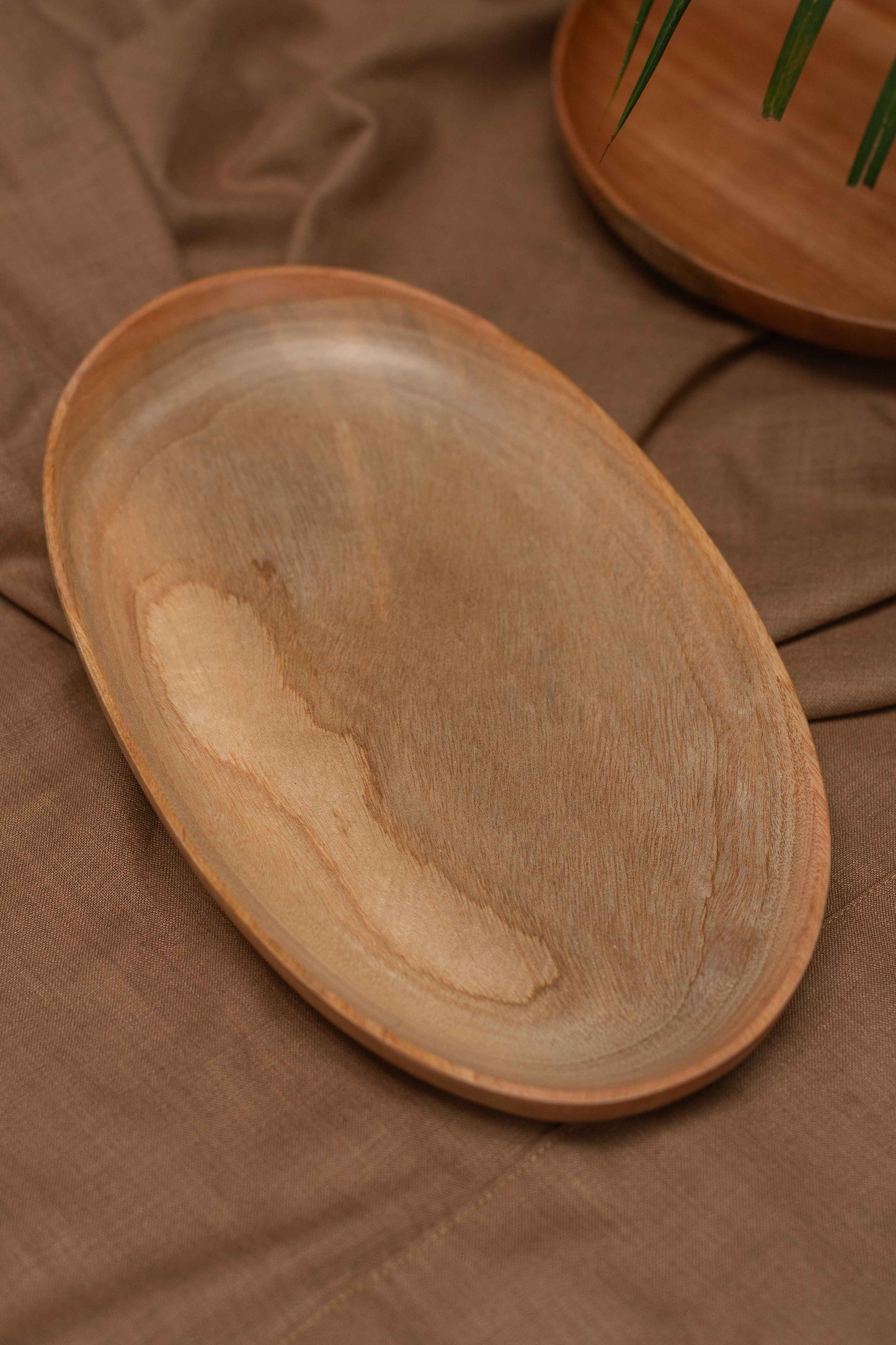 Neem Wood Oval Serving Tray