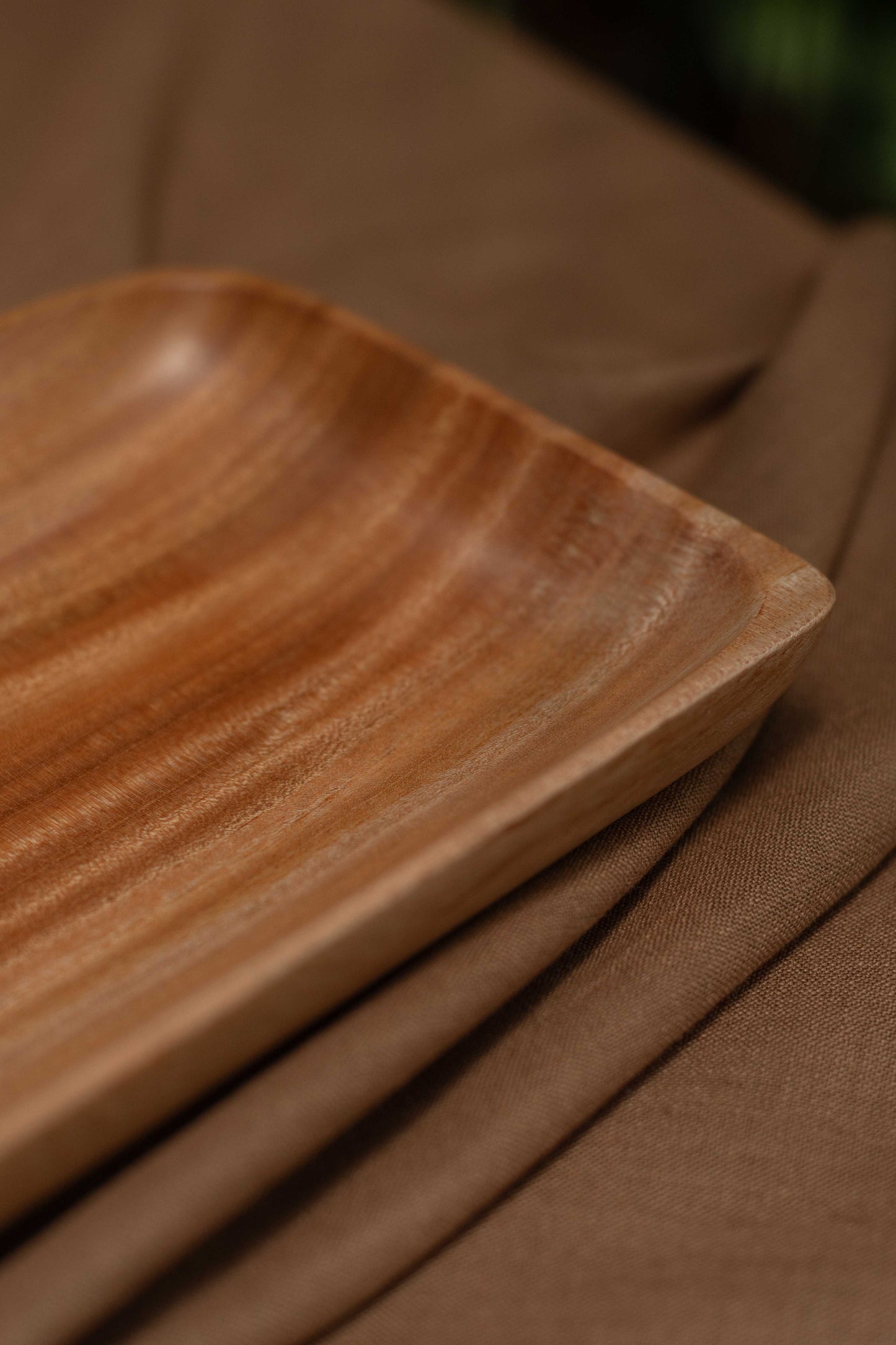 Neem Wood Nuts Serving Tray