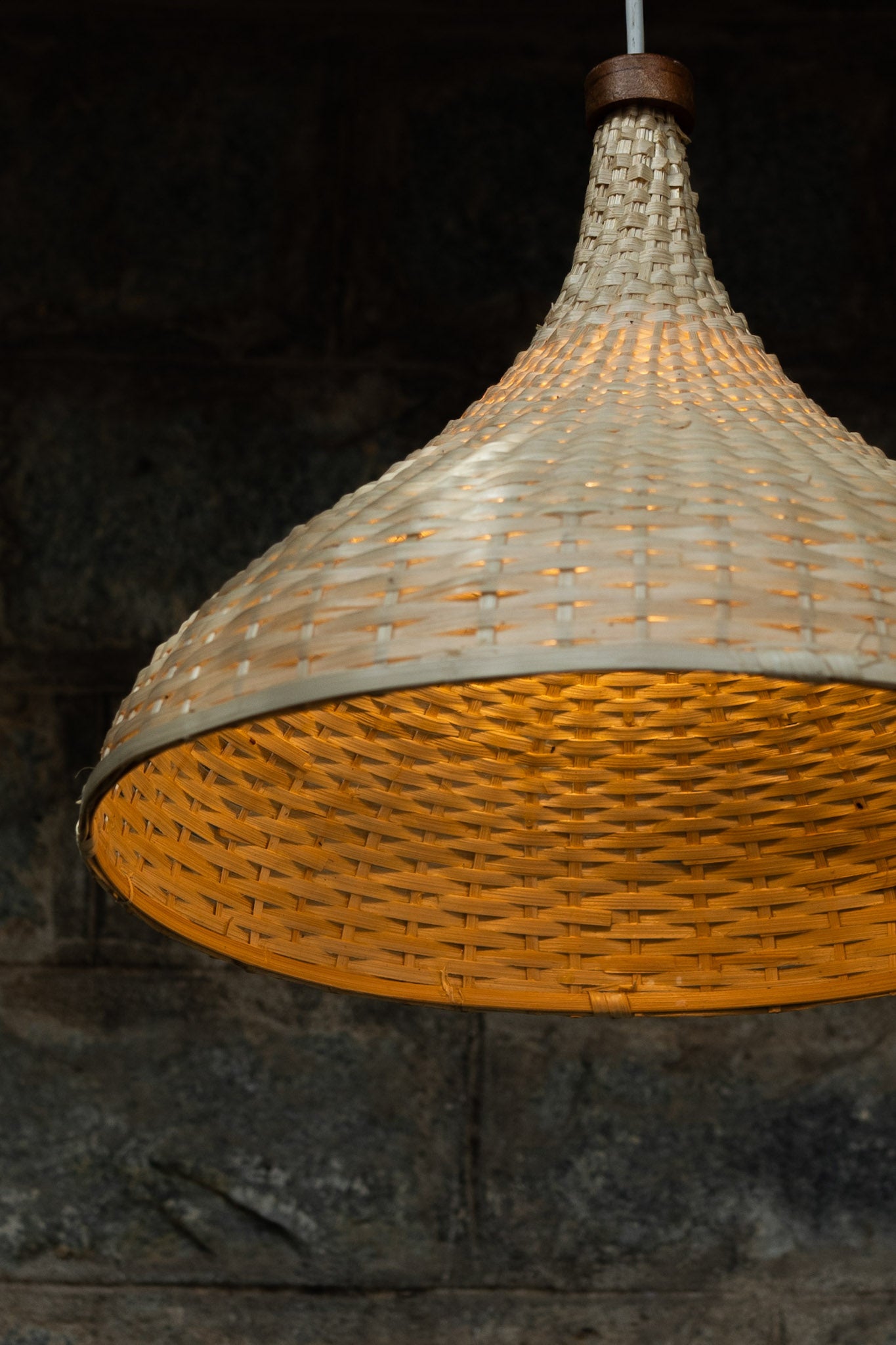 Roots Conical Bamboo Lampshade