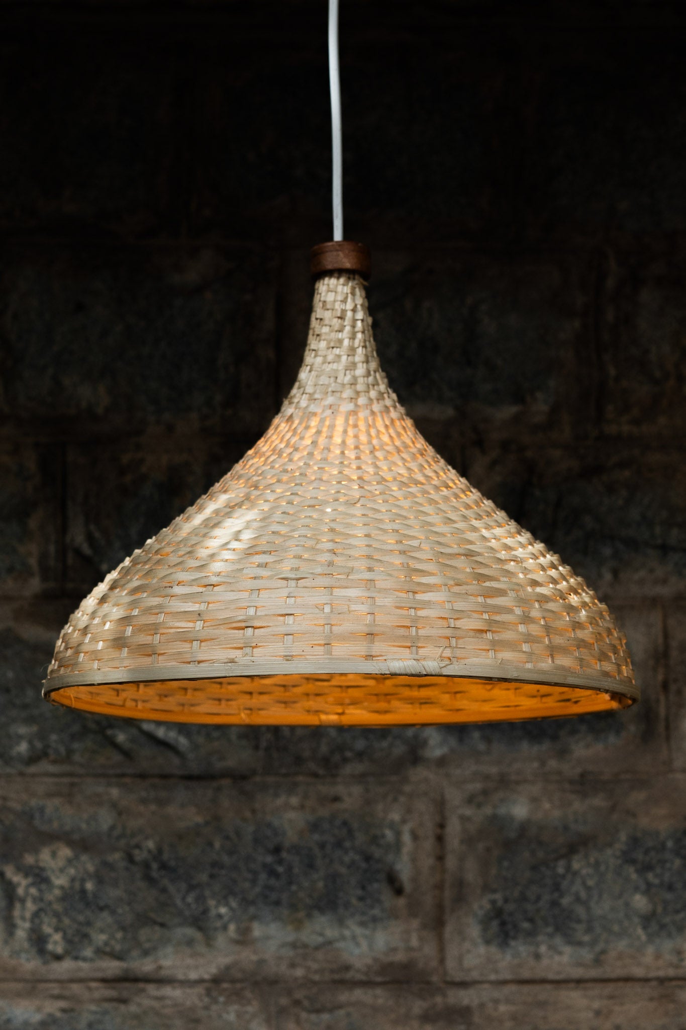 Roots Conical Bamboo Lampshade