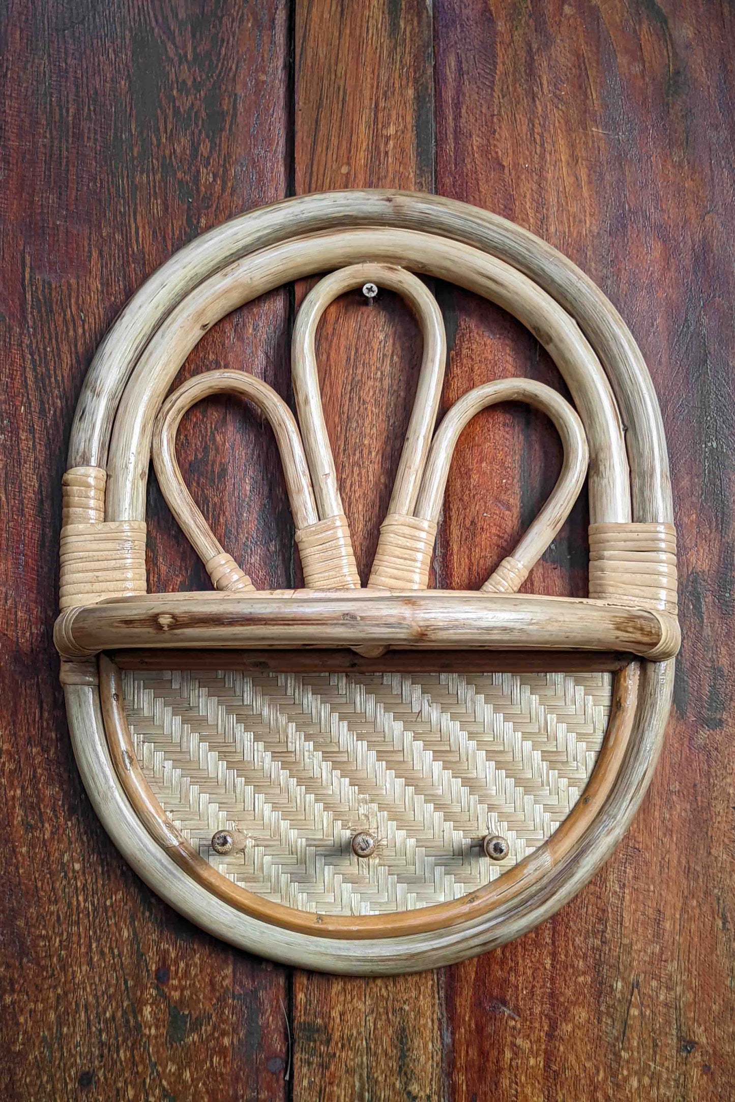 Jepun Rattan Plant Stand and Key Hanger