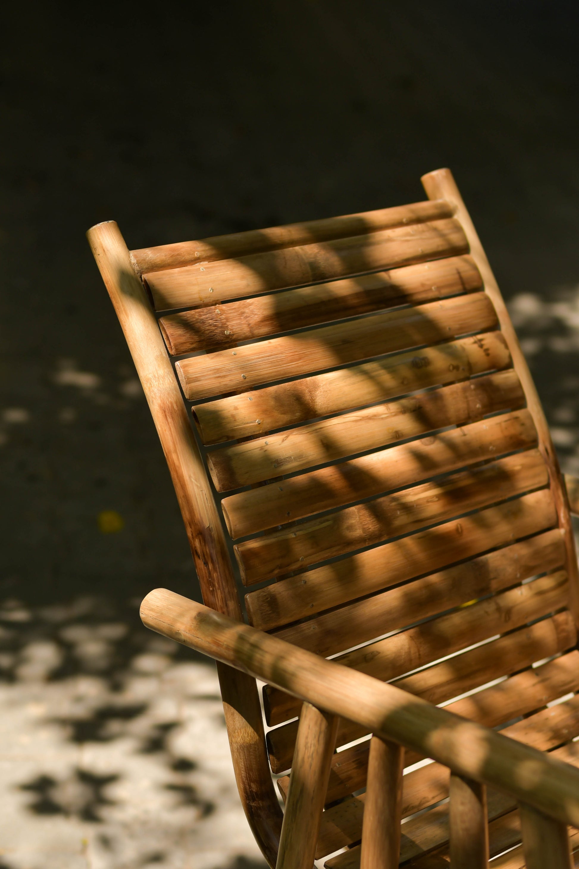 Rocking Chair Wooden Bamboo Chair Urbancart Relax Bamboo Rocking